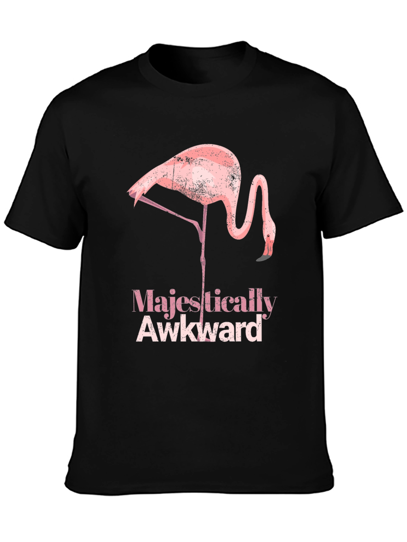 Majestically Awkward Flamingo Graphic Tee