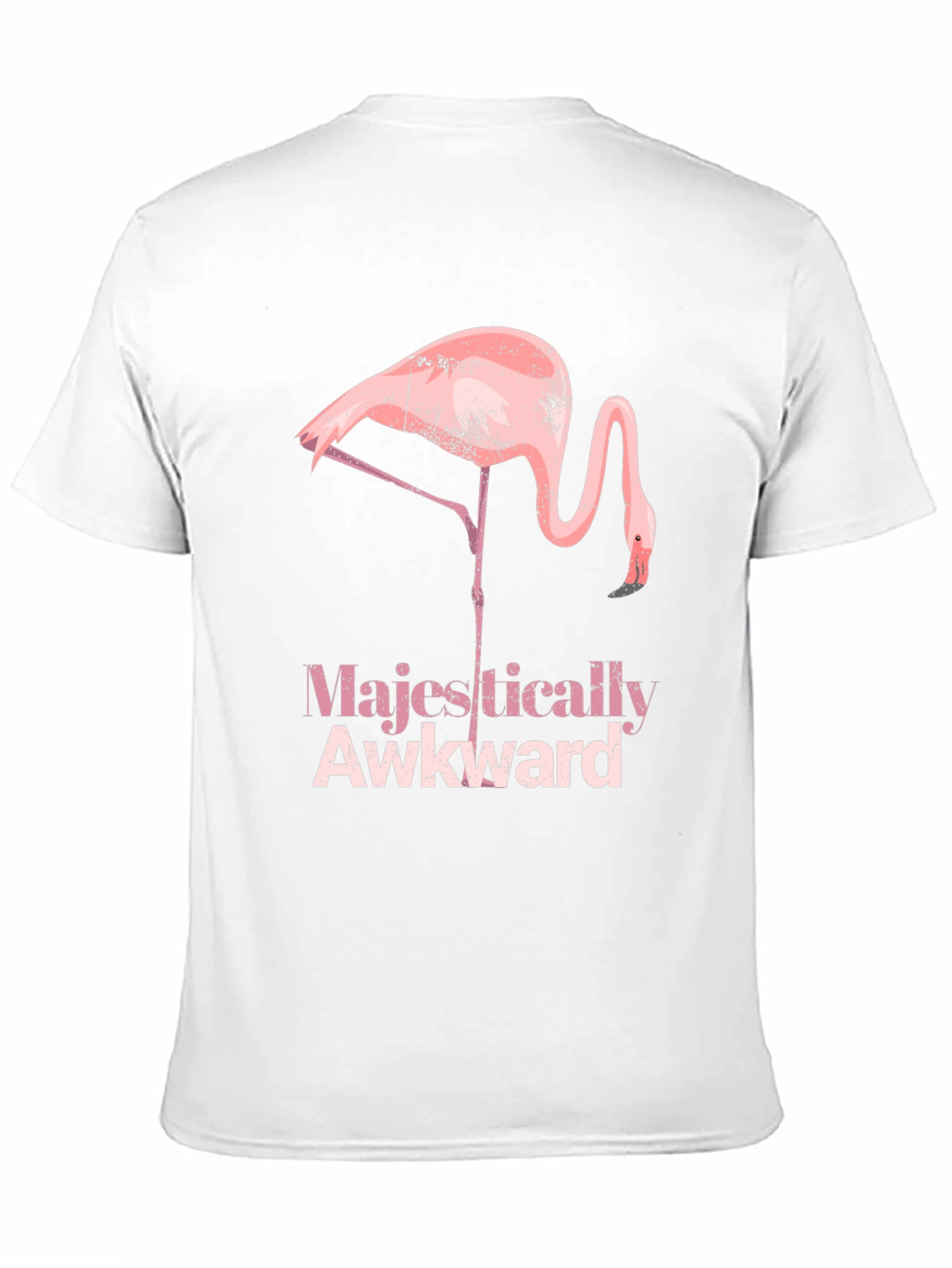 Majestically Awkward Flamingo Graphic Tee