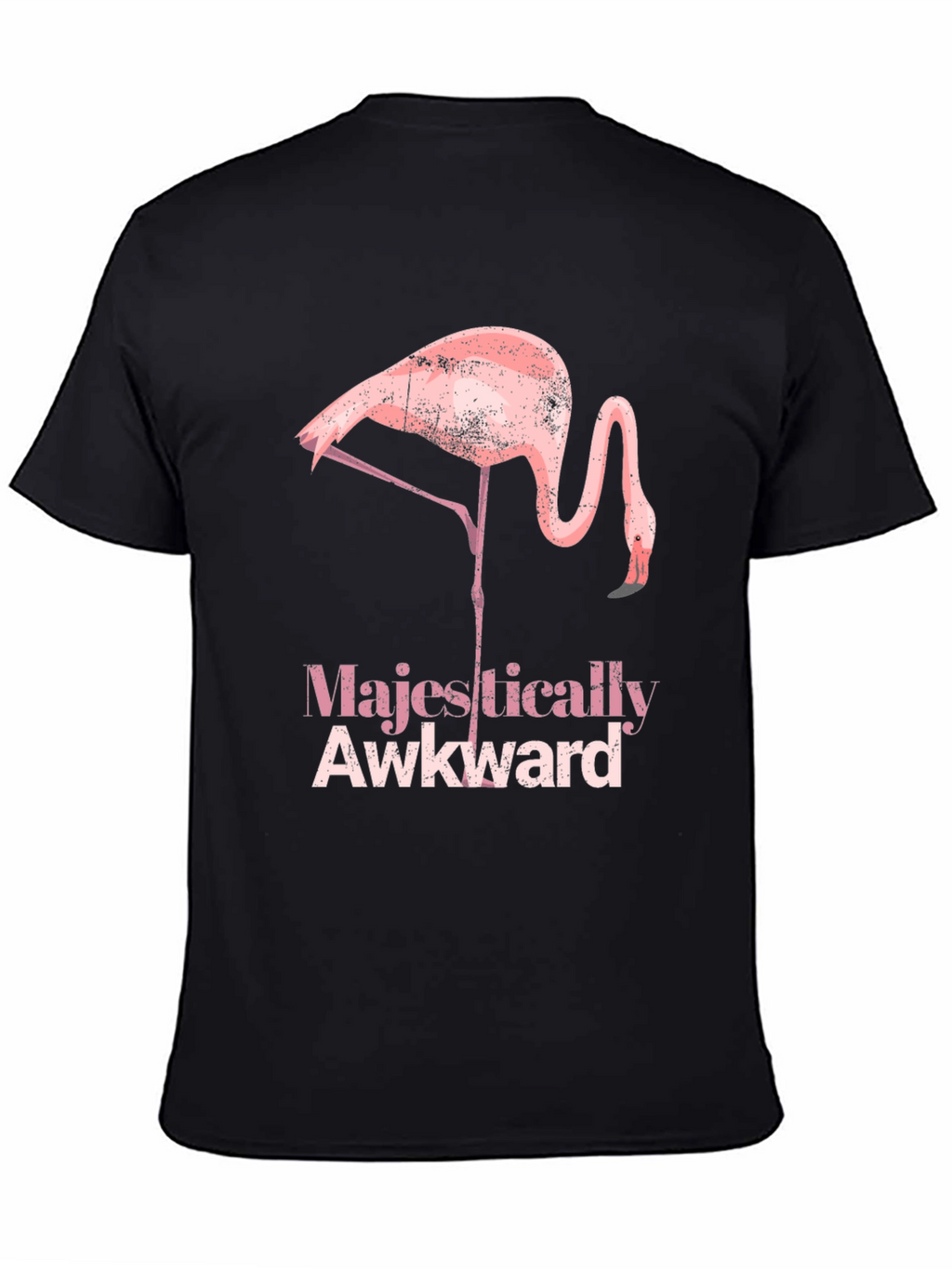 Majestically Awkward Flamingo Graphic Tee