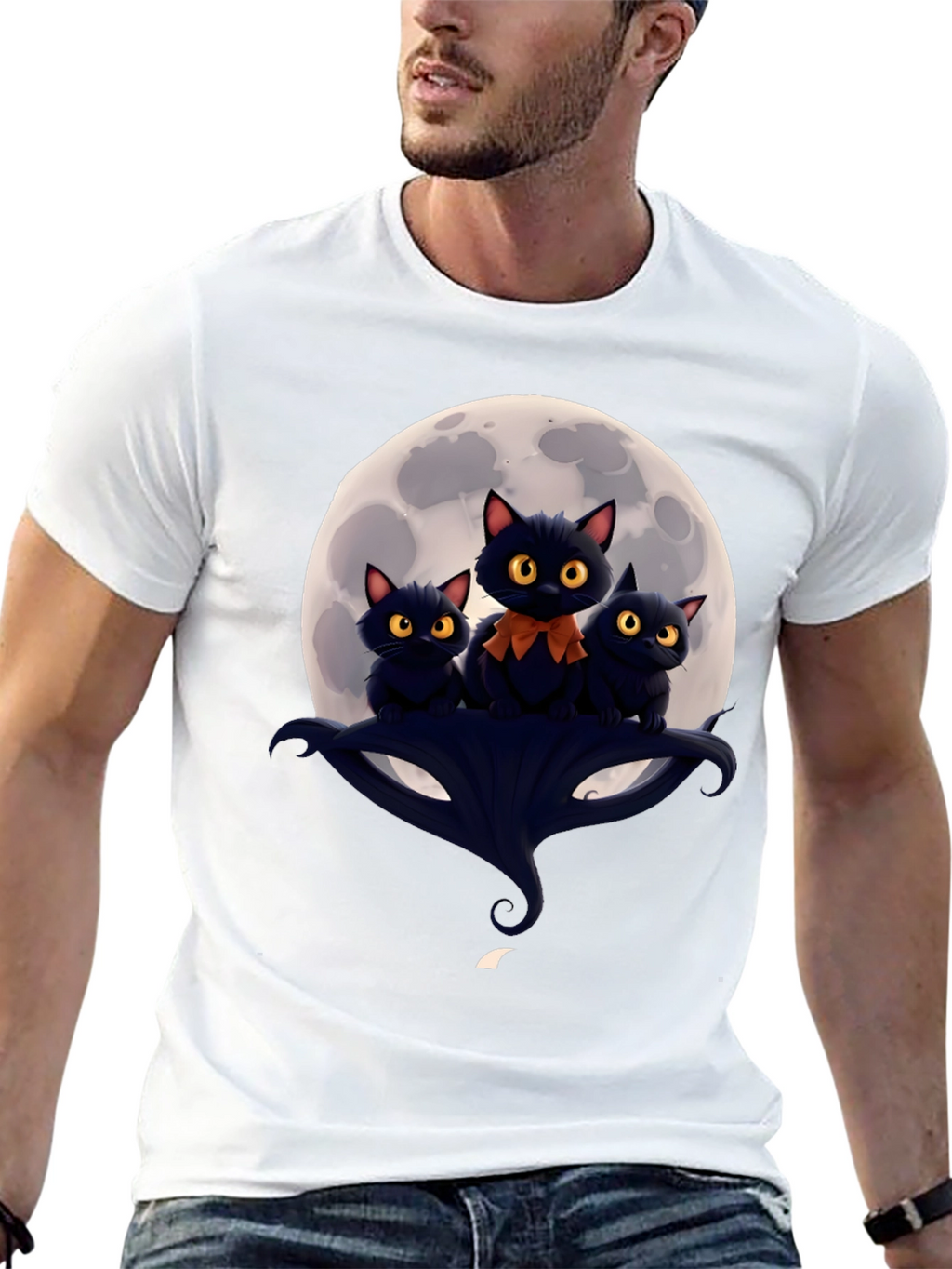 Spooky Cats Halloween T-Shirt