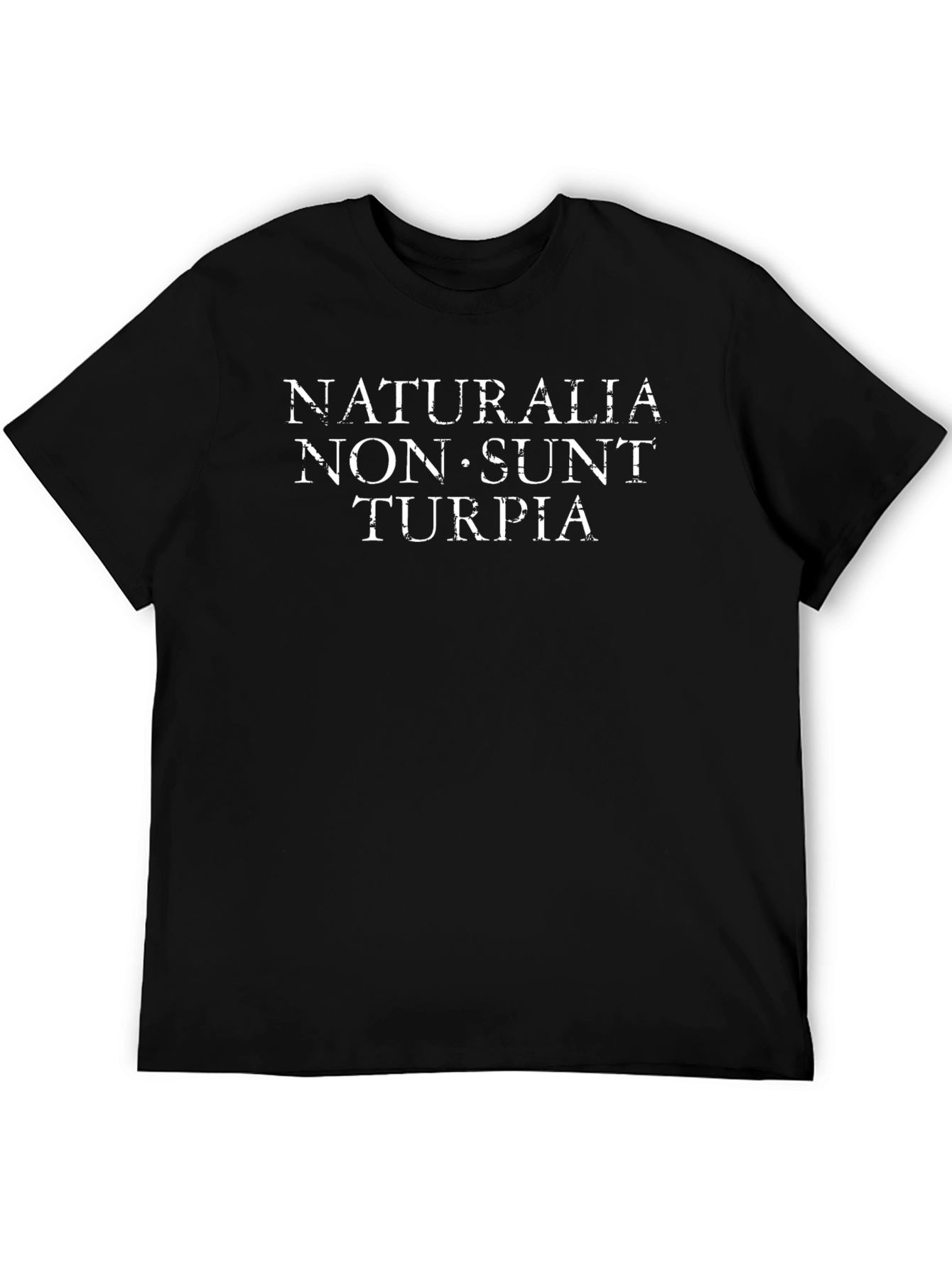 Naturalia Non Sunt Turpia Black T-Shirt