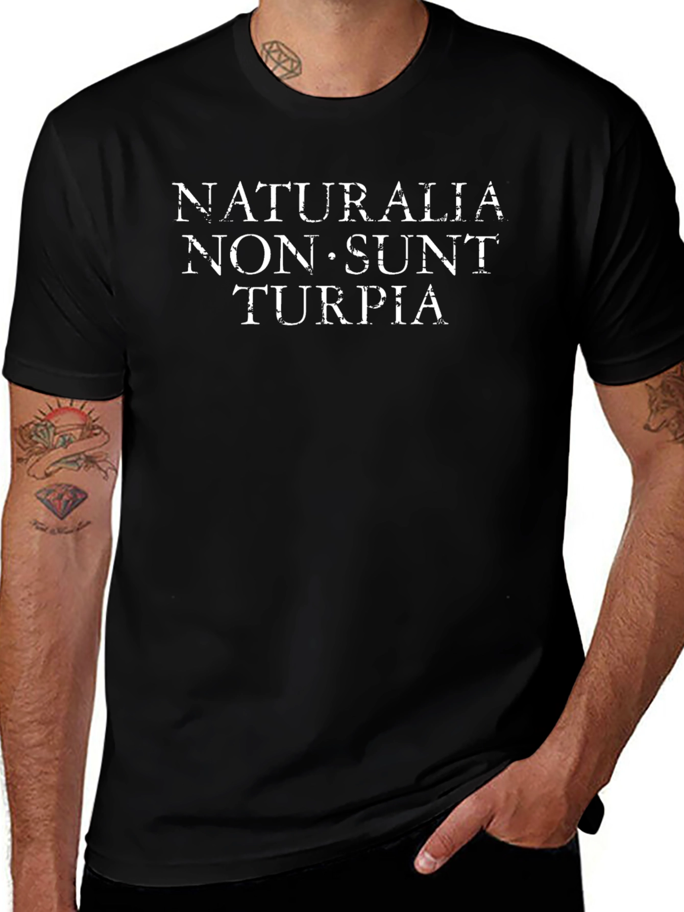 Naturalia Non Sunt Turpia Black T-Shirt
