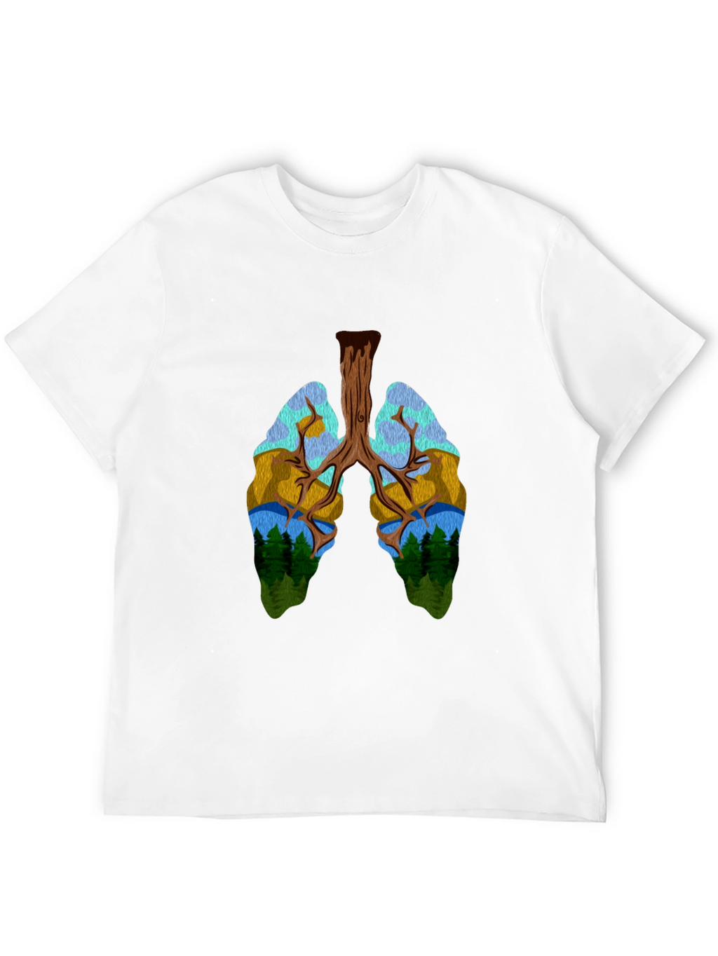 Nature Lungs Graphic T-Shirt - Unisex Design