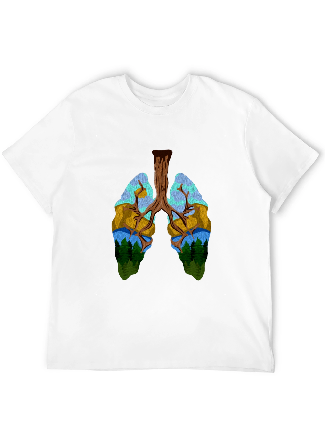 Nature Lungs Graphic T-Shirt - Unisex Design