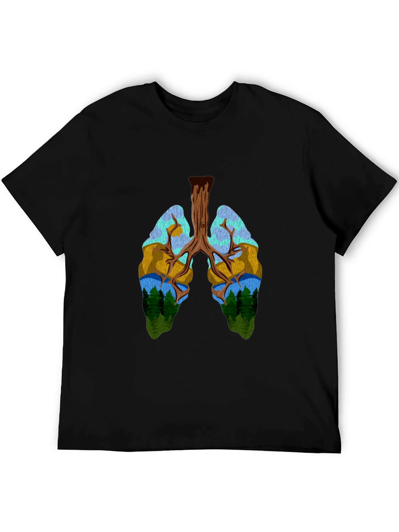 Nature Lungs Graphic T-Shirt - Unisex Design