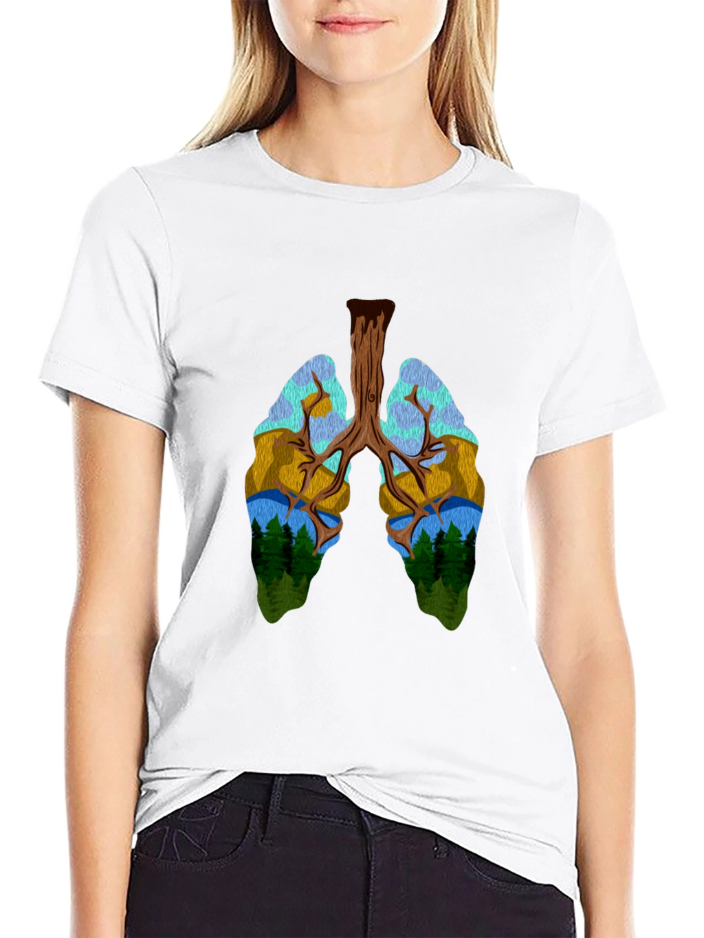 Nature Lungs Graphic T-Shirt - Unisex Design
