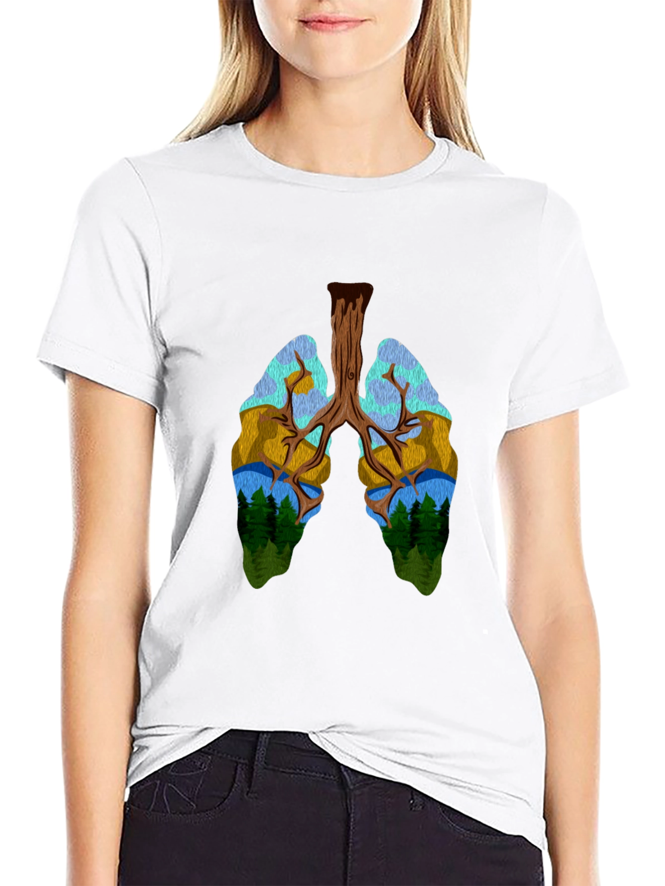 Nature Lungs Graphic T-Shirt - Unisex Design