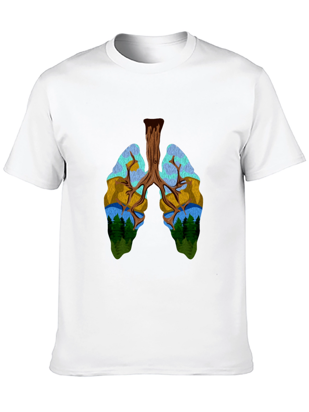 Nature Lungs Graphic T-Shirt - Unisex Design