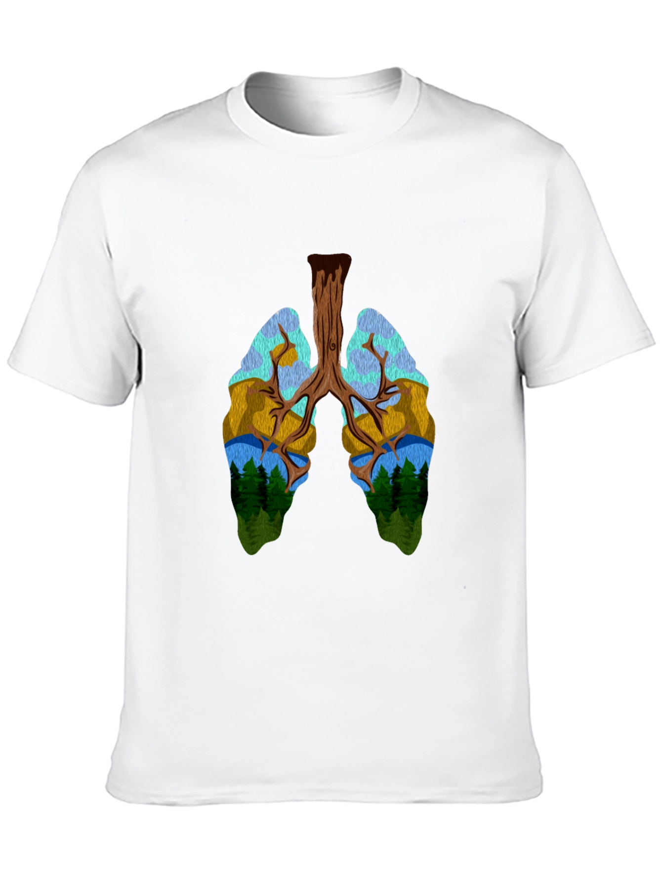 Nature Lungs Graphic T-Shirt - Unisex Design
