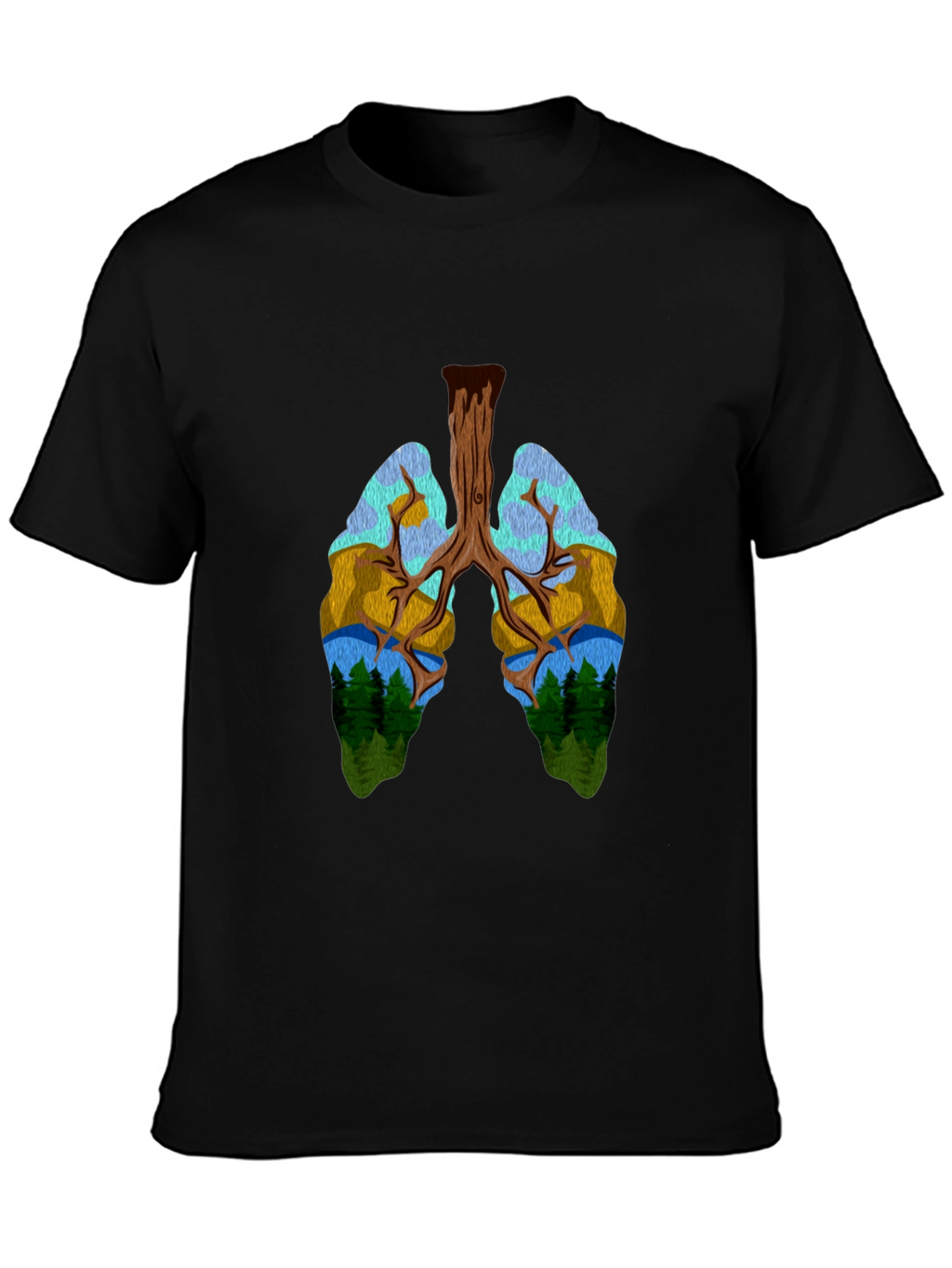 Nature Lungs Graphic T-Shirt - Unisex Design