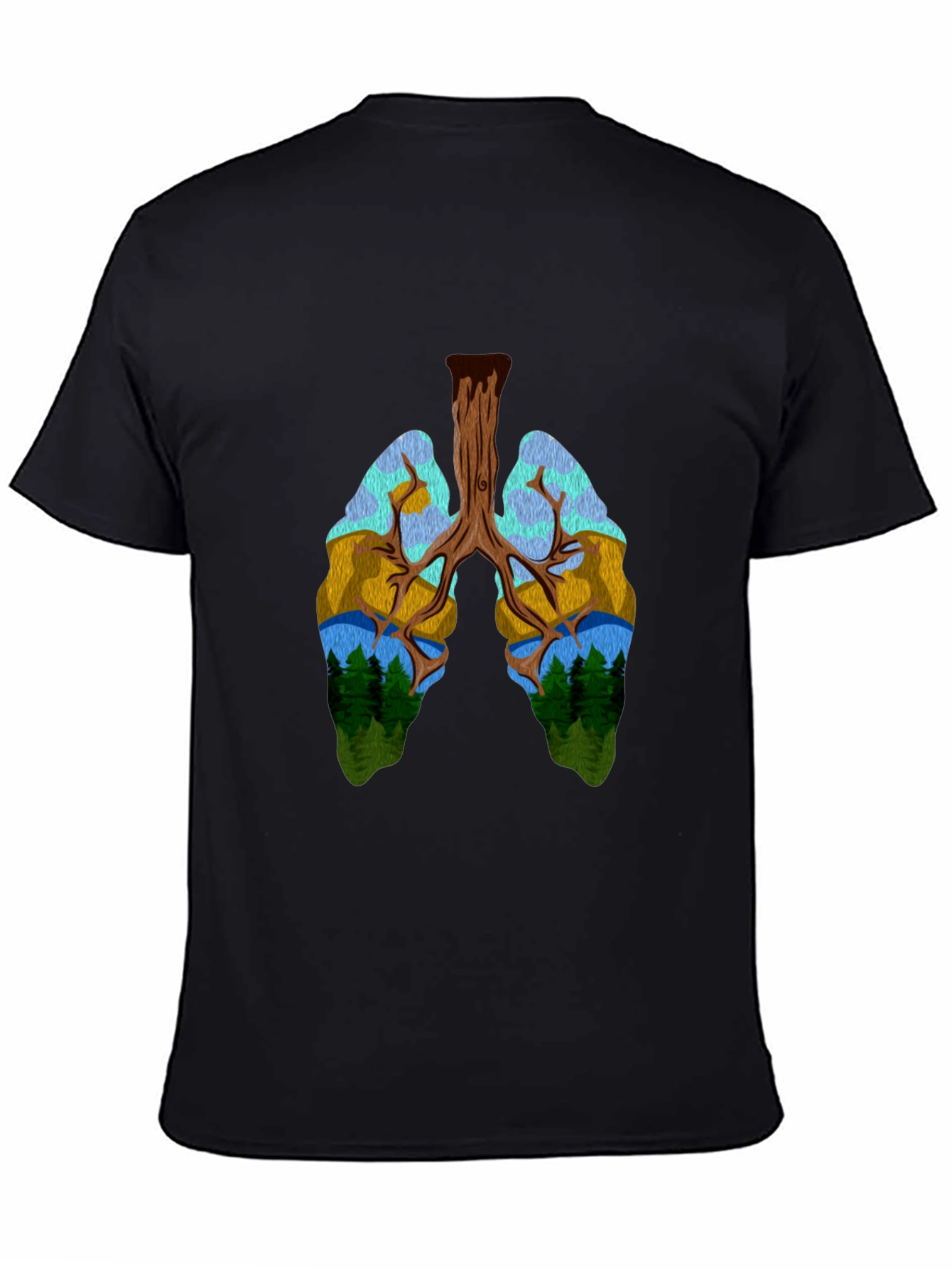 Nature Lungs Graphic T-Shirt - Unisex Design
