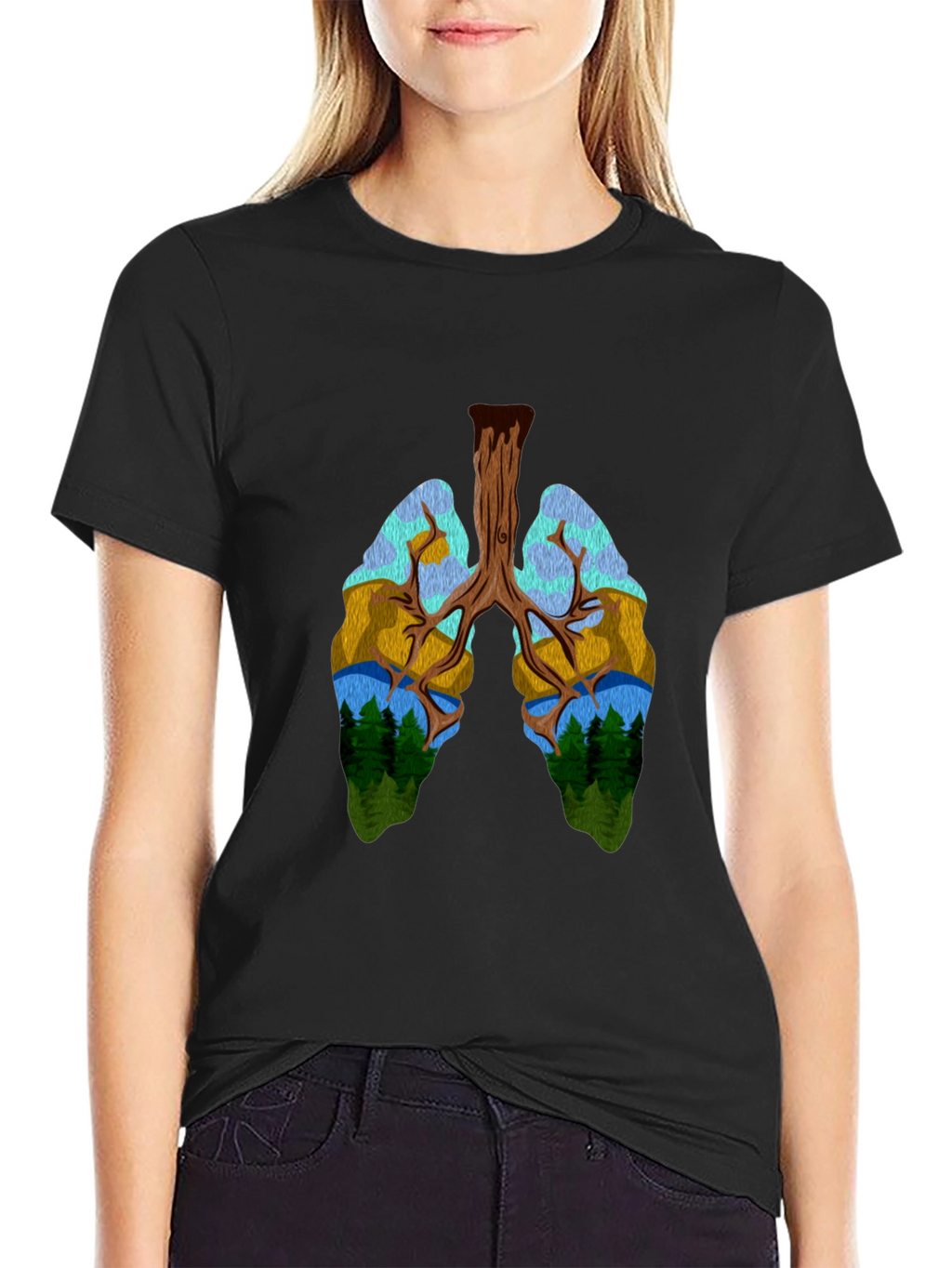Nature Lungs Graphic T-Shirt - Unisex Design