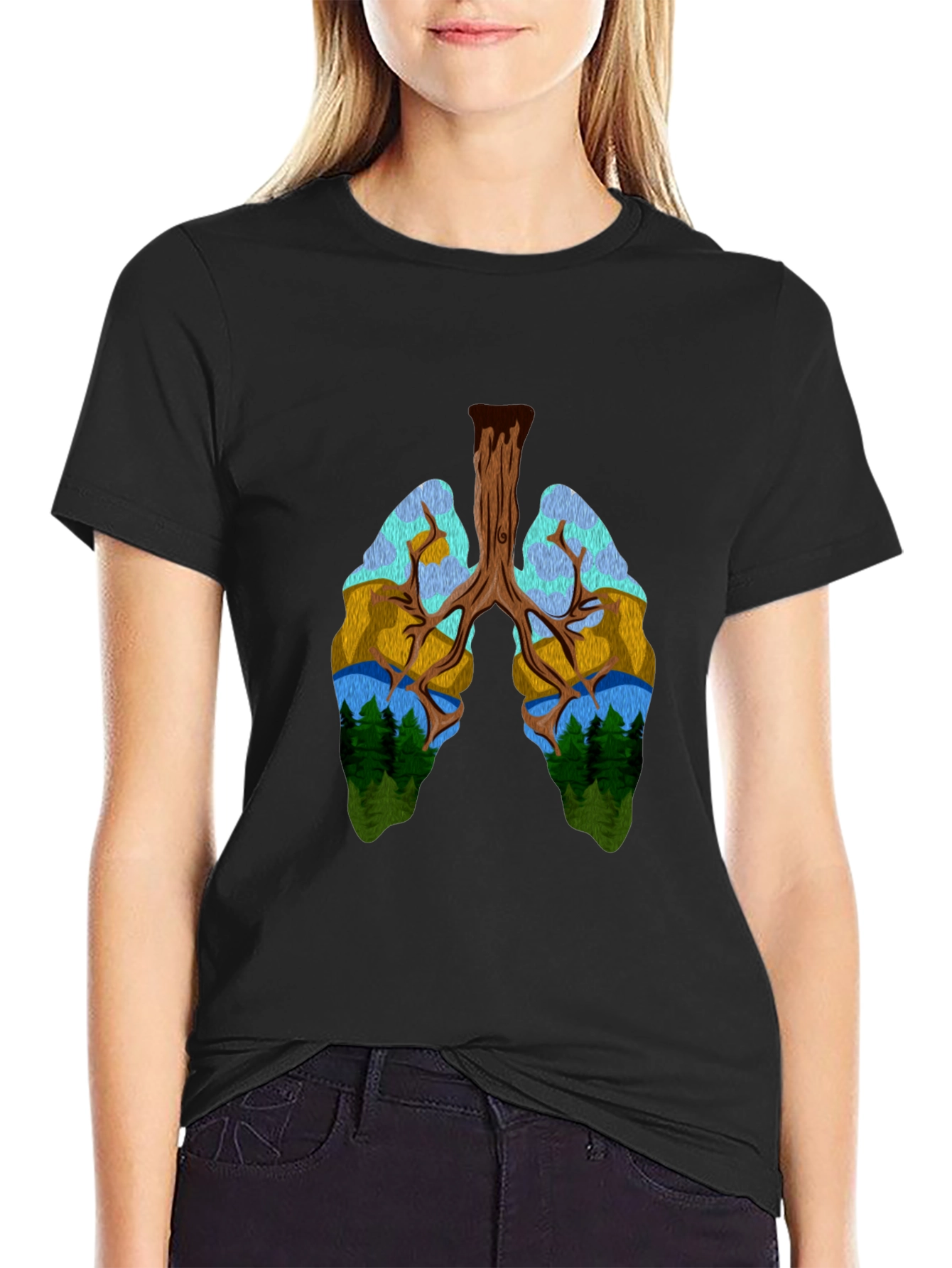 Nature Lungs Graphic T-Shirt - Unisex Design