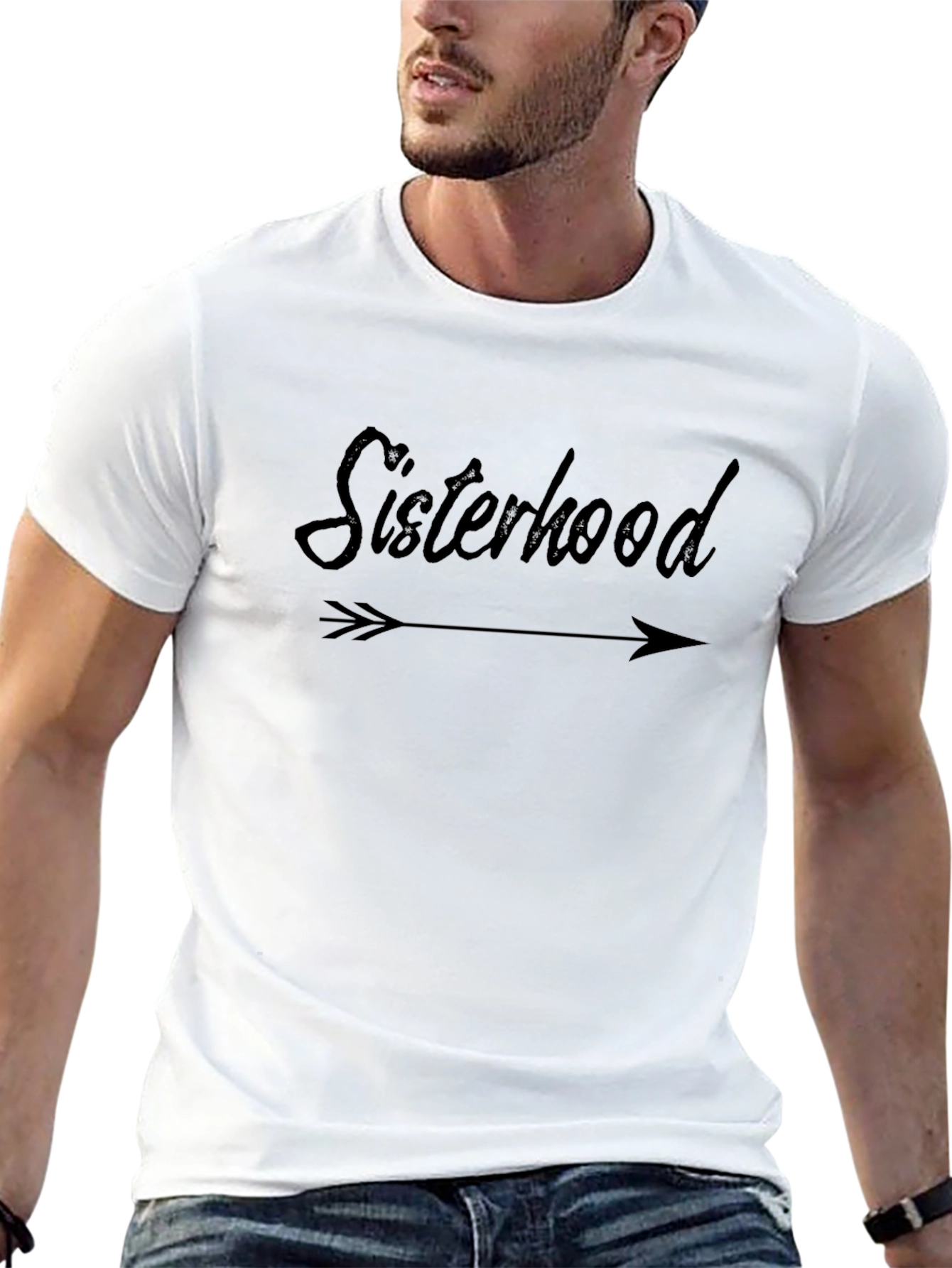 Sisterhood Arrow Graphic Tee - Trendy Unisex T-Shirt