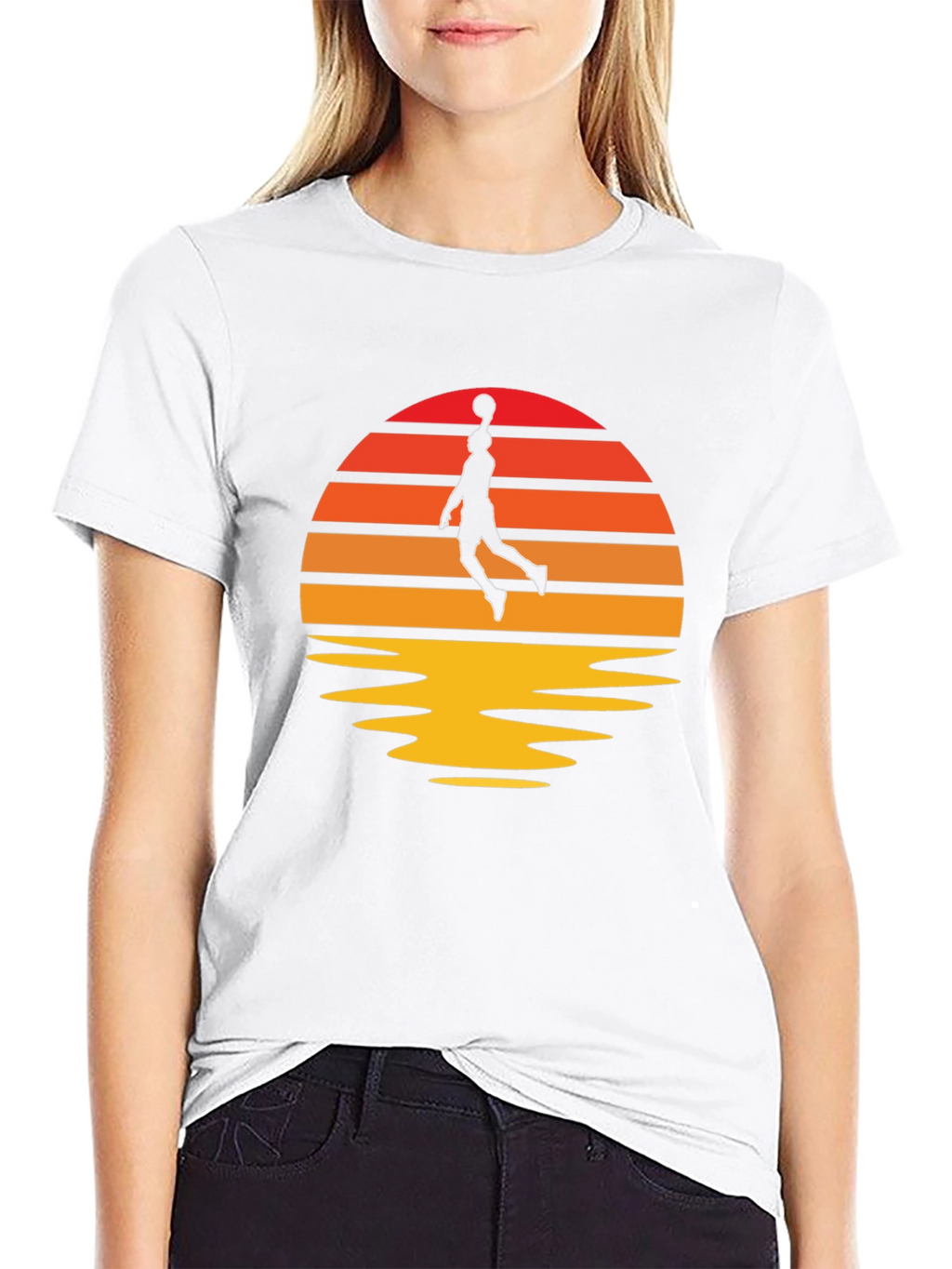 Sunset Basketball Graphic Tee