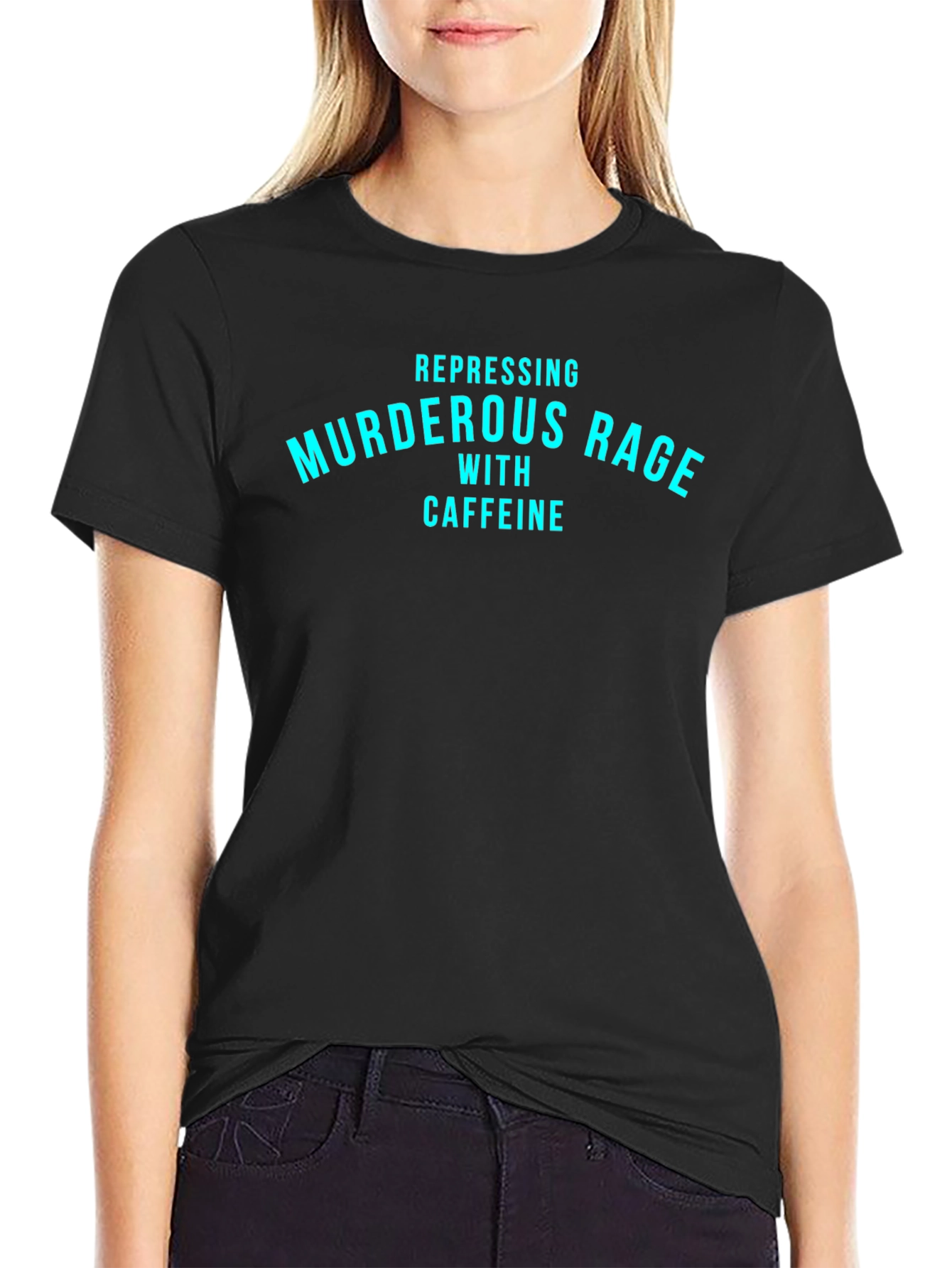 Murderous Rage with Caffeine Black T-Shirt