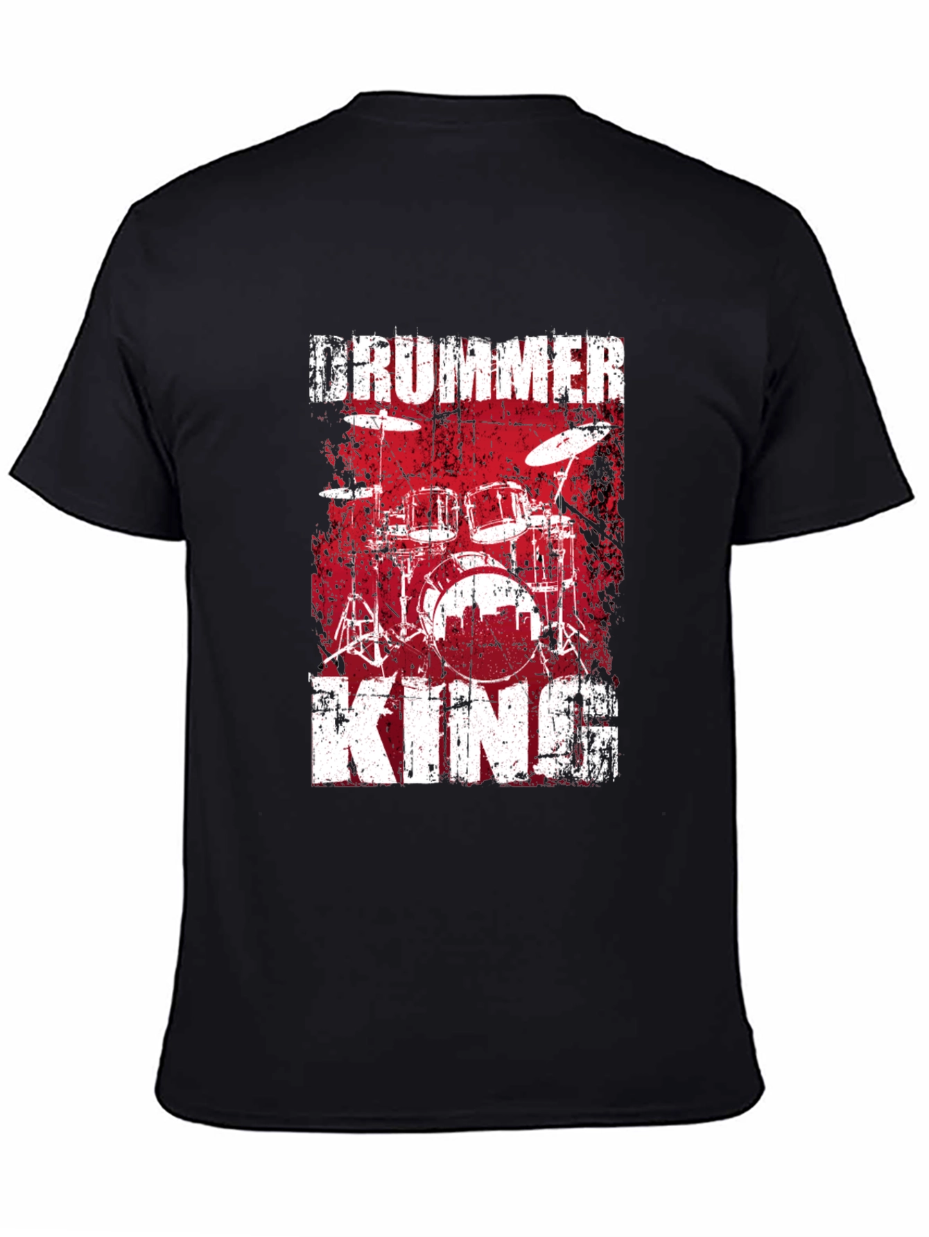 Drummer King Graphic T-Shirt - Music Lover Tee