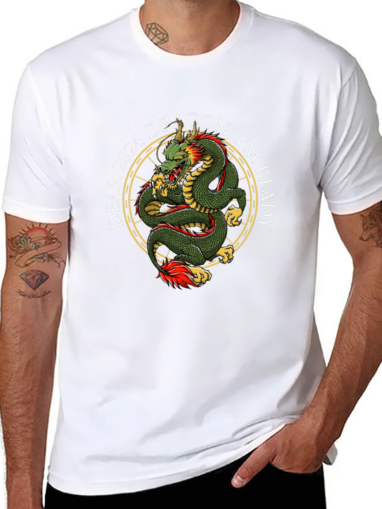 Year of The Dragon 2024 Black T-Shirt