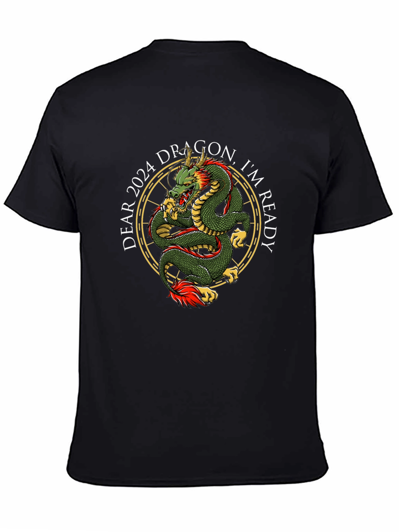 Year of The Dragon 2024 Black T-Shirt