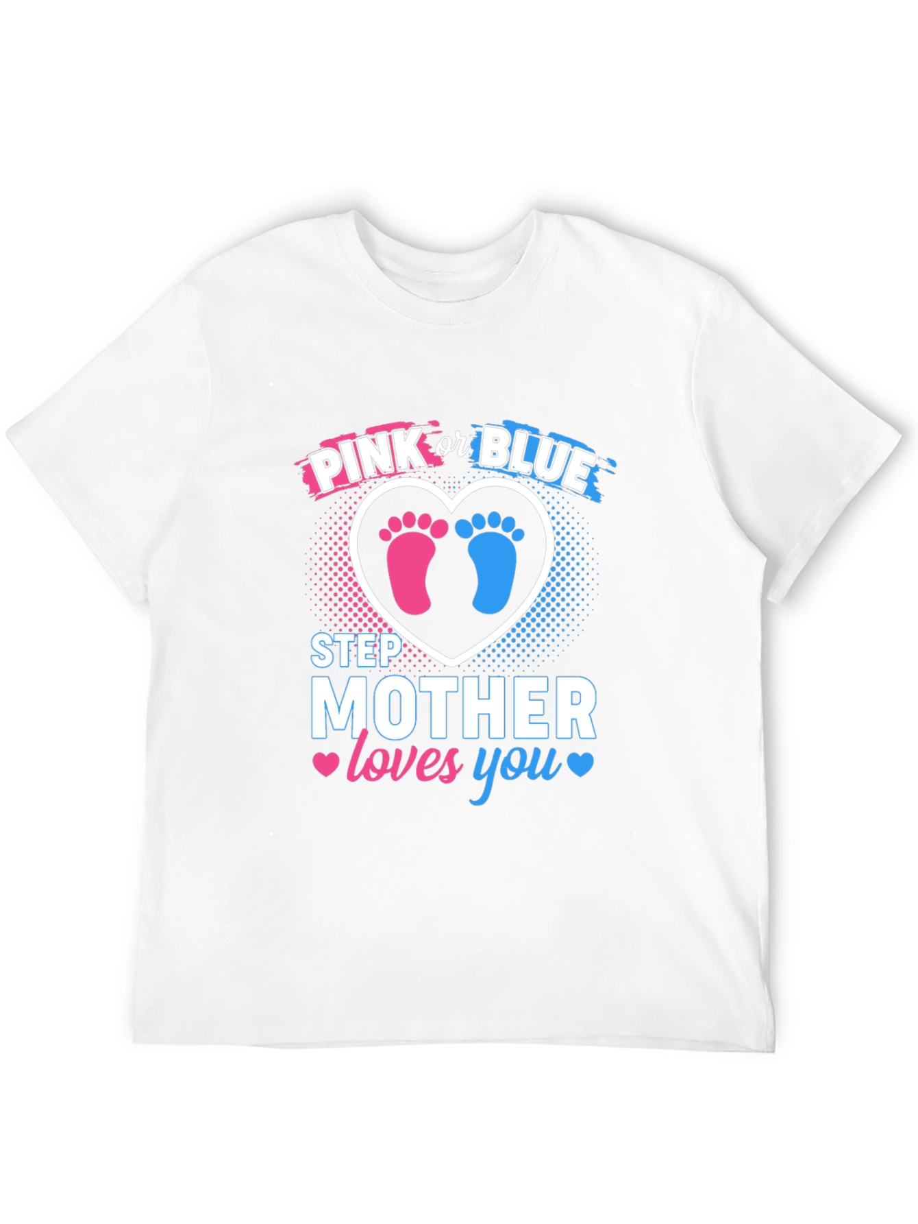 Pink or Blue Step Mother Gender Reveal Shirt