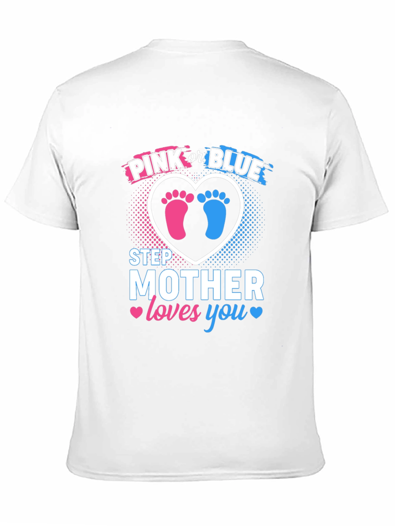 Pink or Blue Step Mother Gender Reveal Shirt