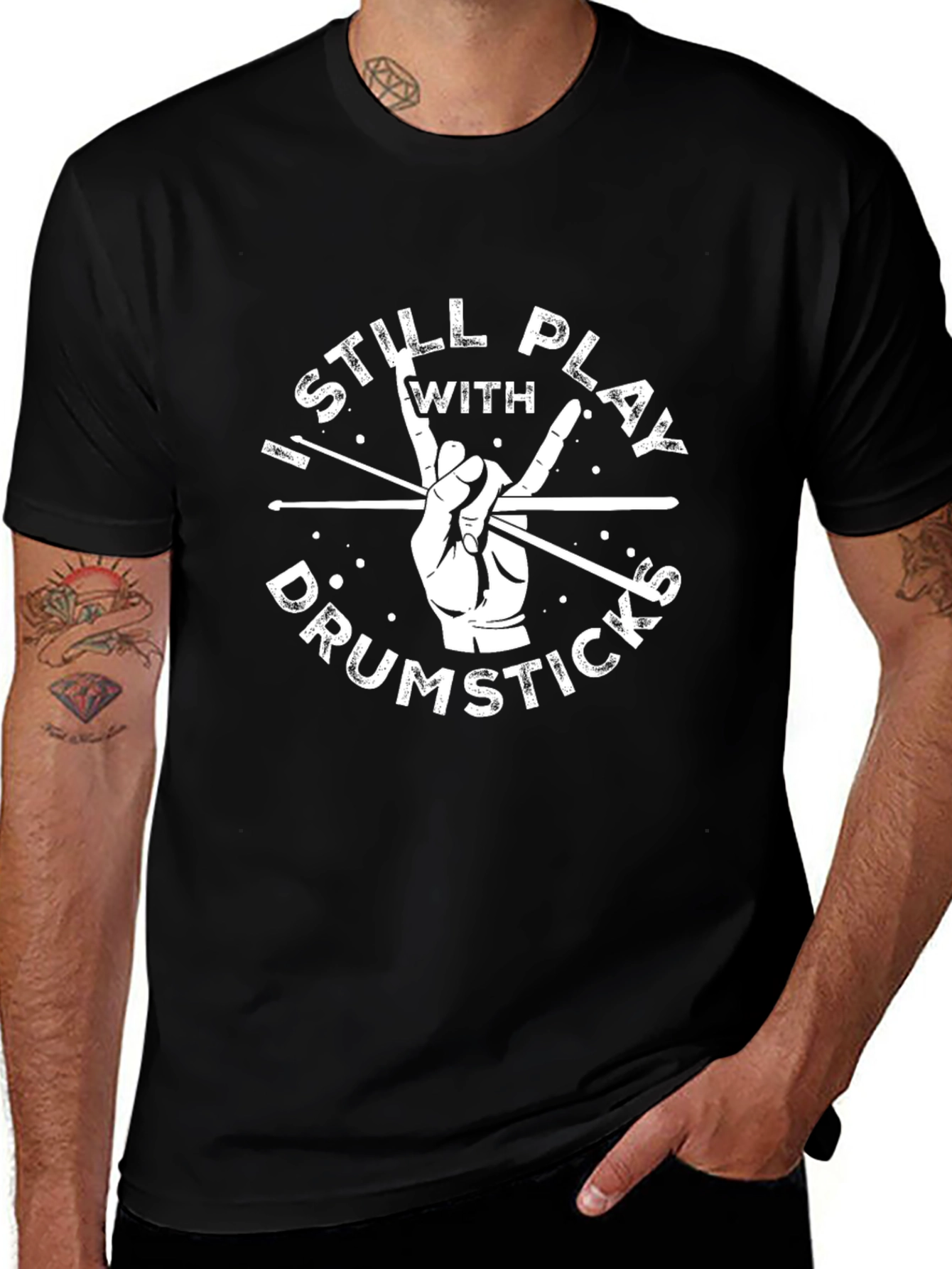 Drumsticks T-Shirt - Rock and Roll Tee