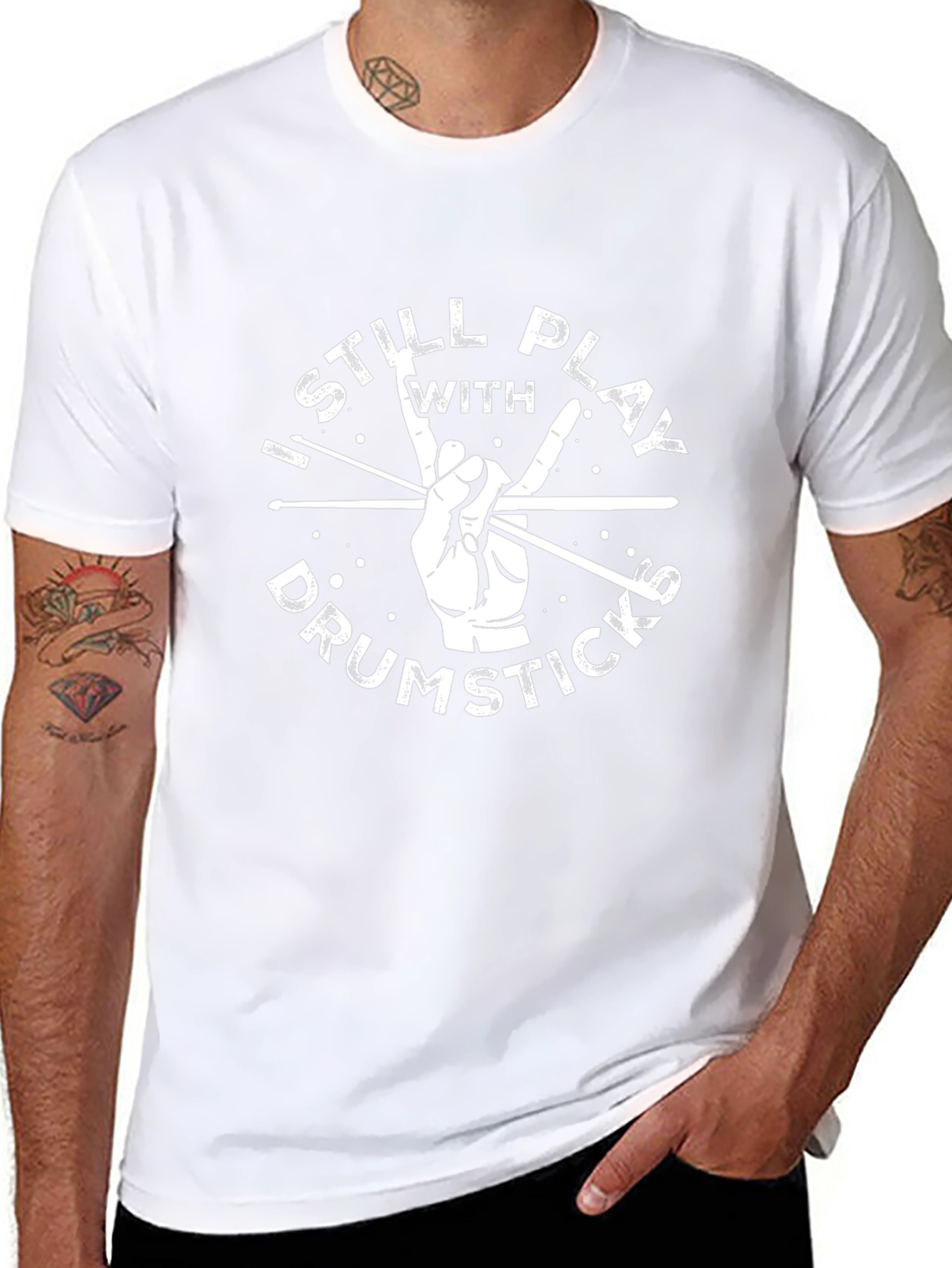 Drumsticks T-Shirt - Rock and Roll Tee