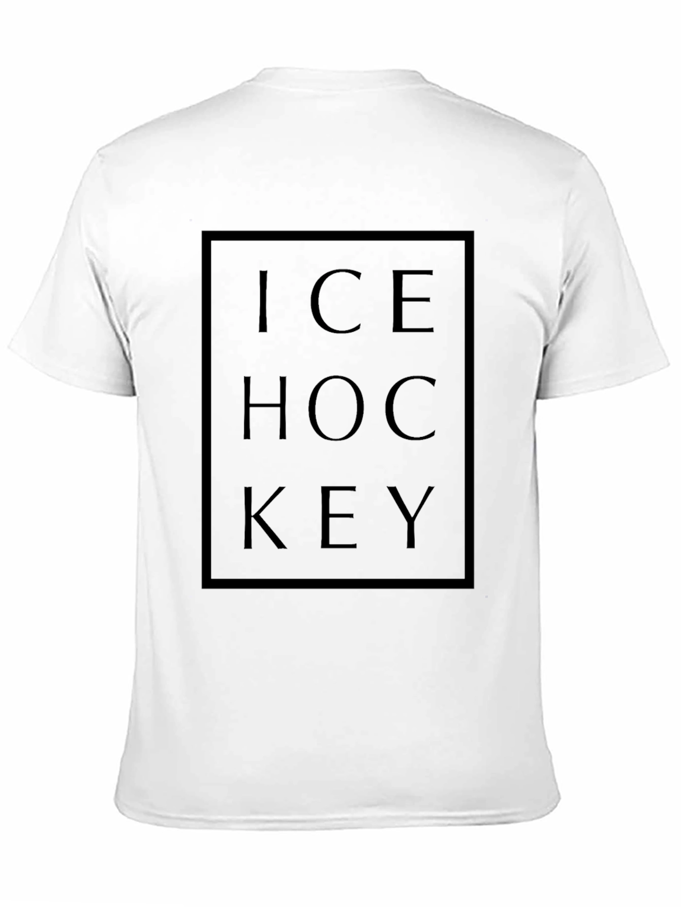 Ice Hockey Graphic Tee - Black T-Shirt for Hockey Fans