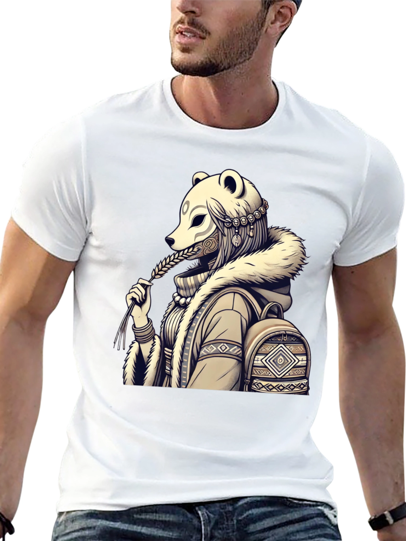 Bear Mask Graphic Tee