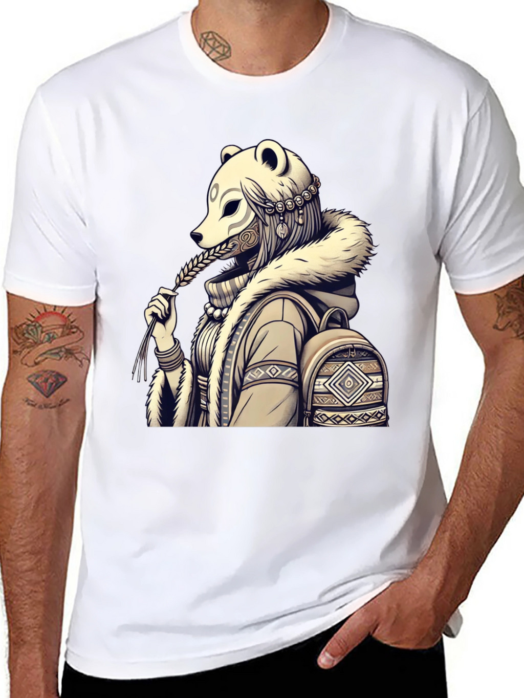 Bear Mask Graphic Tee