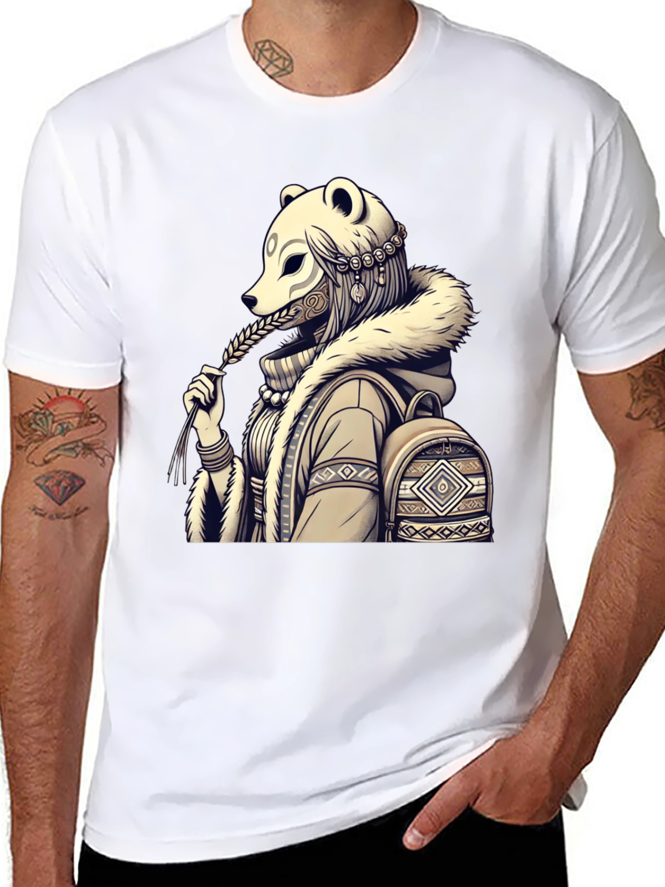 Bear Mask Graphic Tee