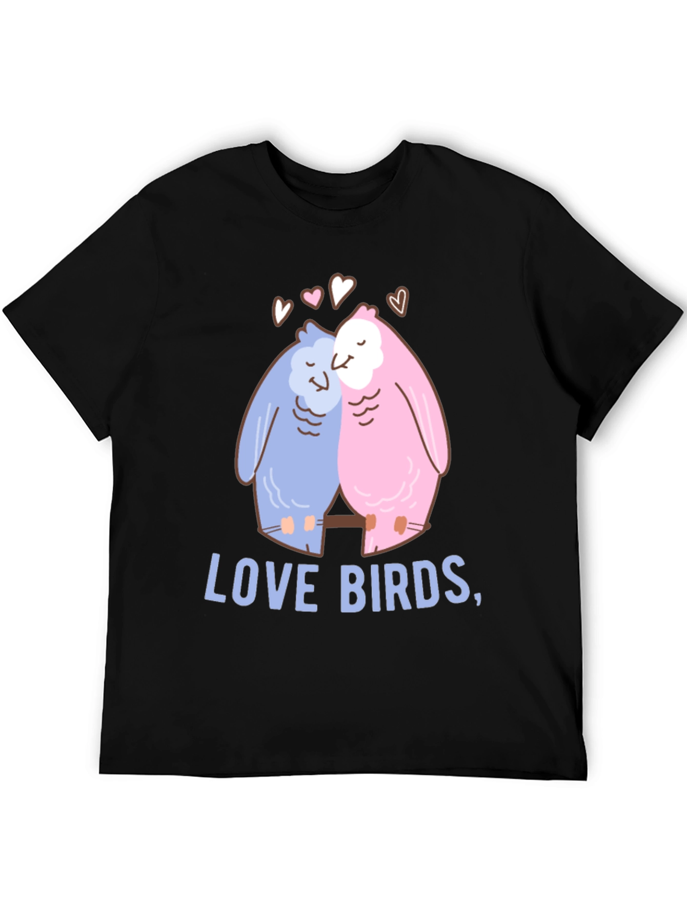 Love Birds Graphic T-Shirt - Romantic and Fun