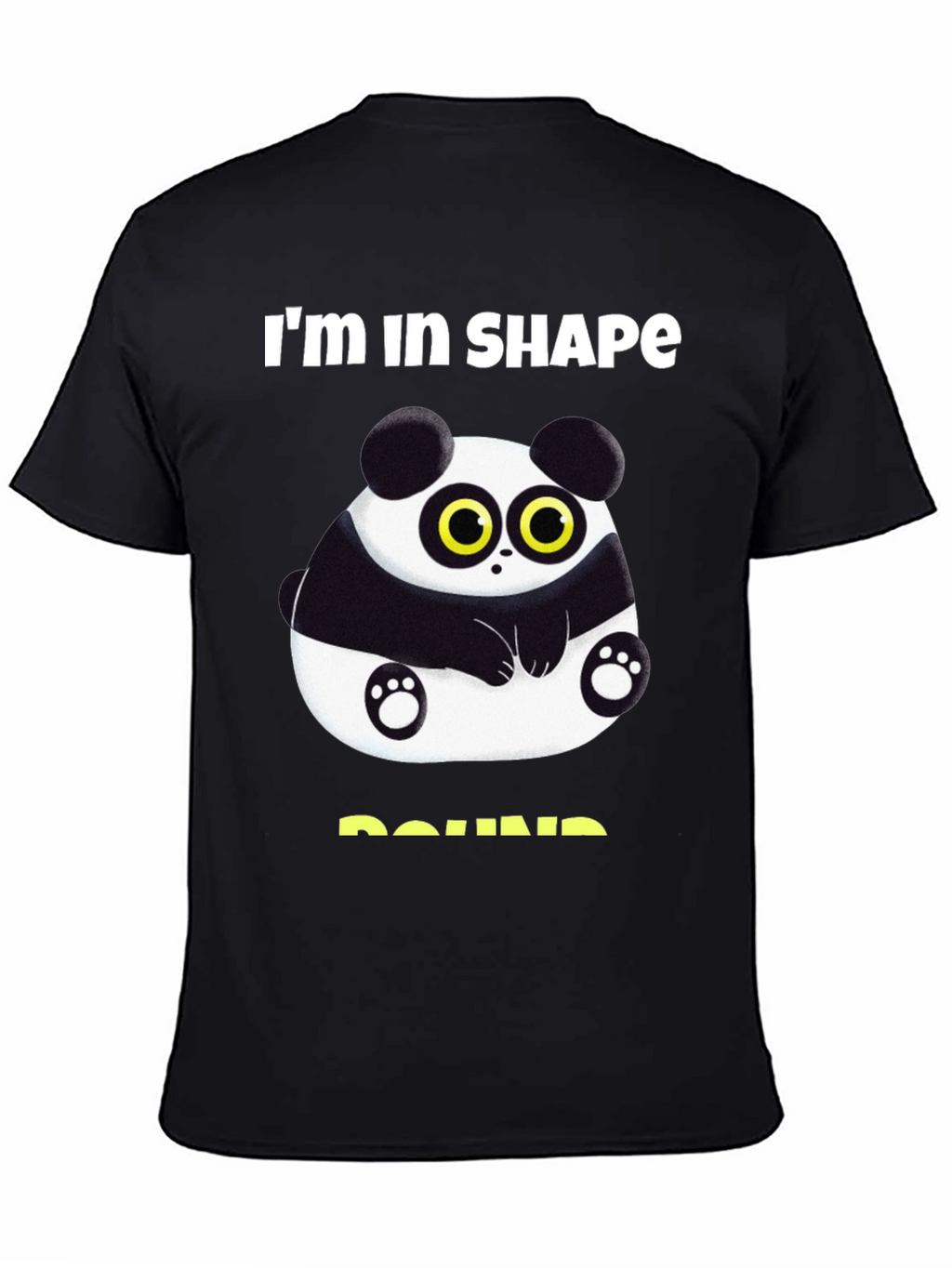 Funny Panda Round Shape T-Shirt