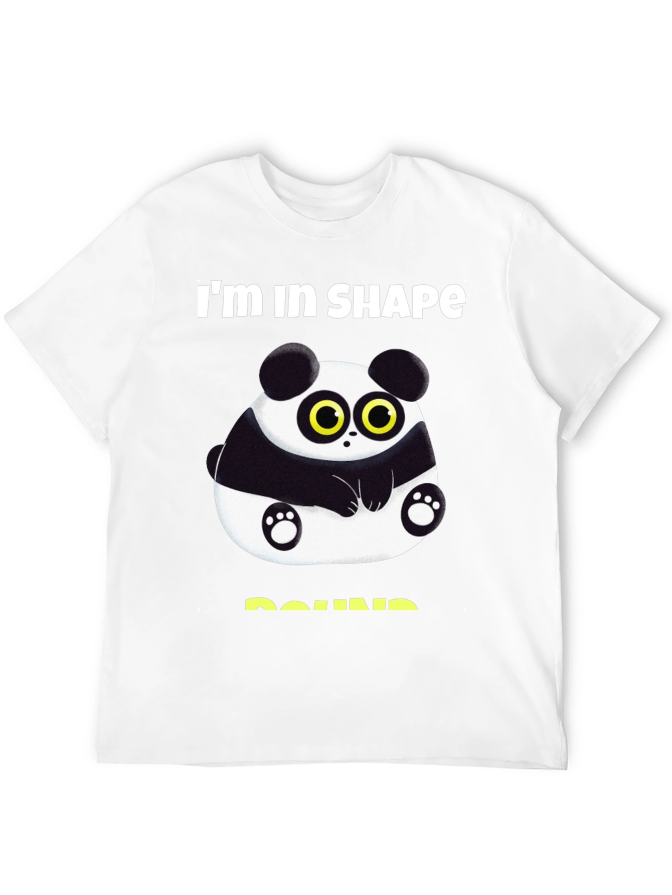 Funny Panda Round Shape T-Shirt