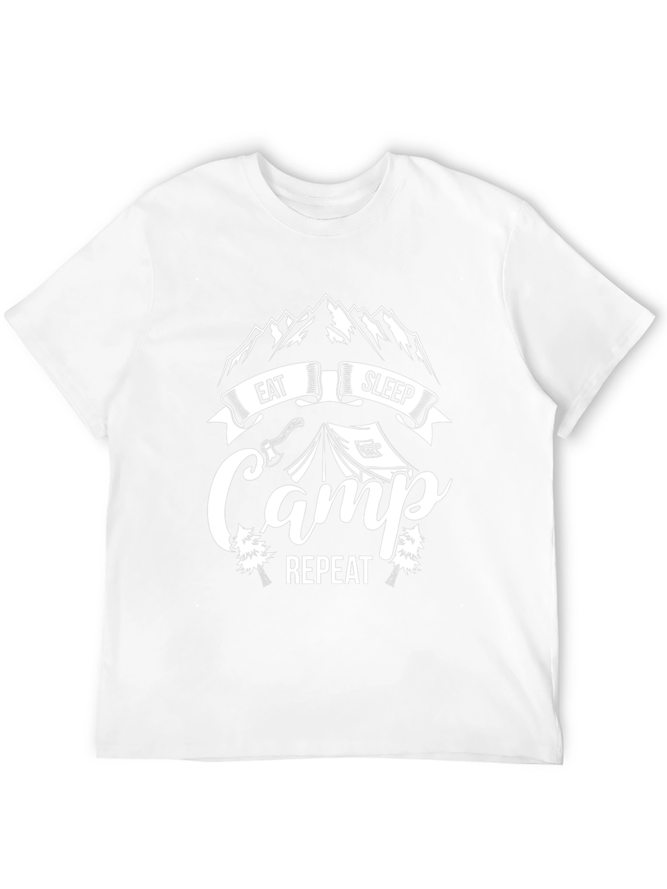 Eat Sleep Camp Repeat Graphic Tee