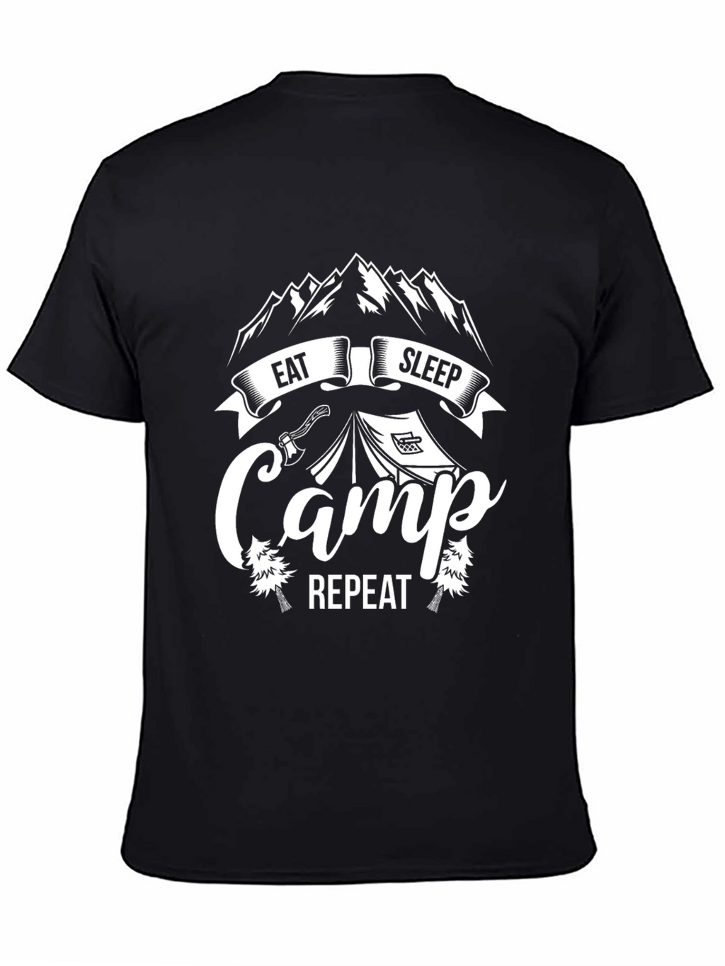 Eat Sleep Camp Repeat Graphic Tee