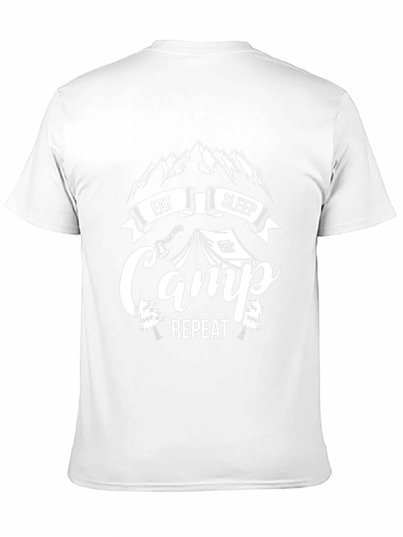 Eat Sleep Camp Repeat Graphic Tee