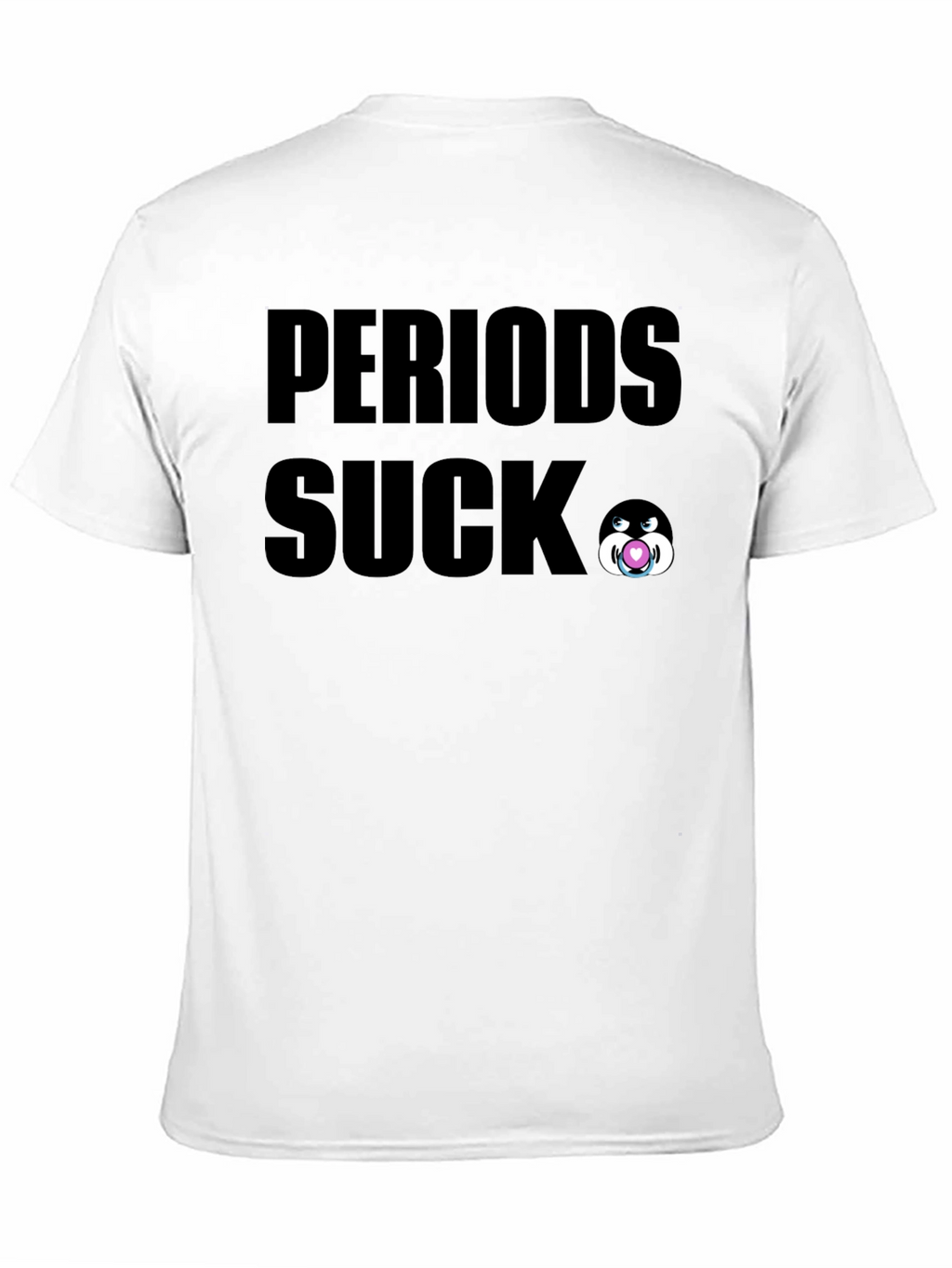 Periods Suck Graphic Tee - Black Cotton T-Shirt