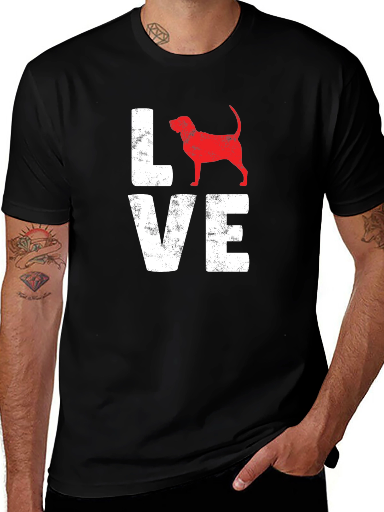 Love Beagle Dog Graphic T-Shirt