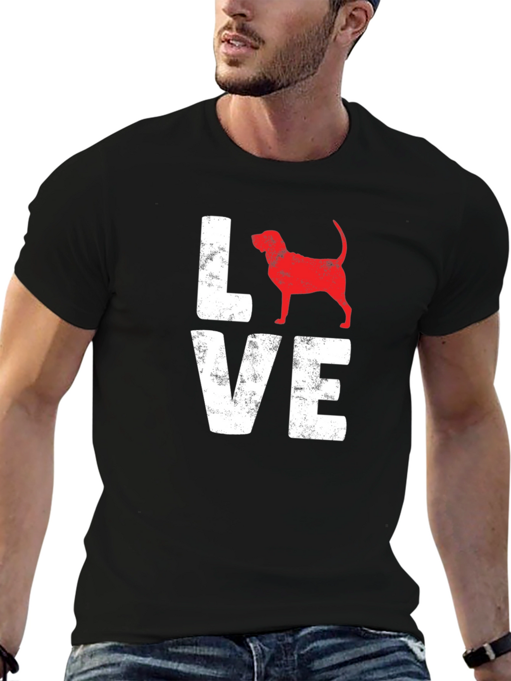 Love Beagle Dog Graphic T-Shirt
