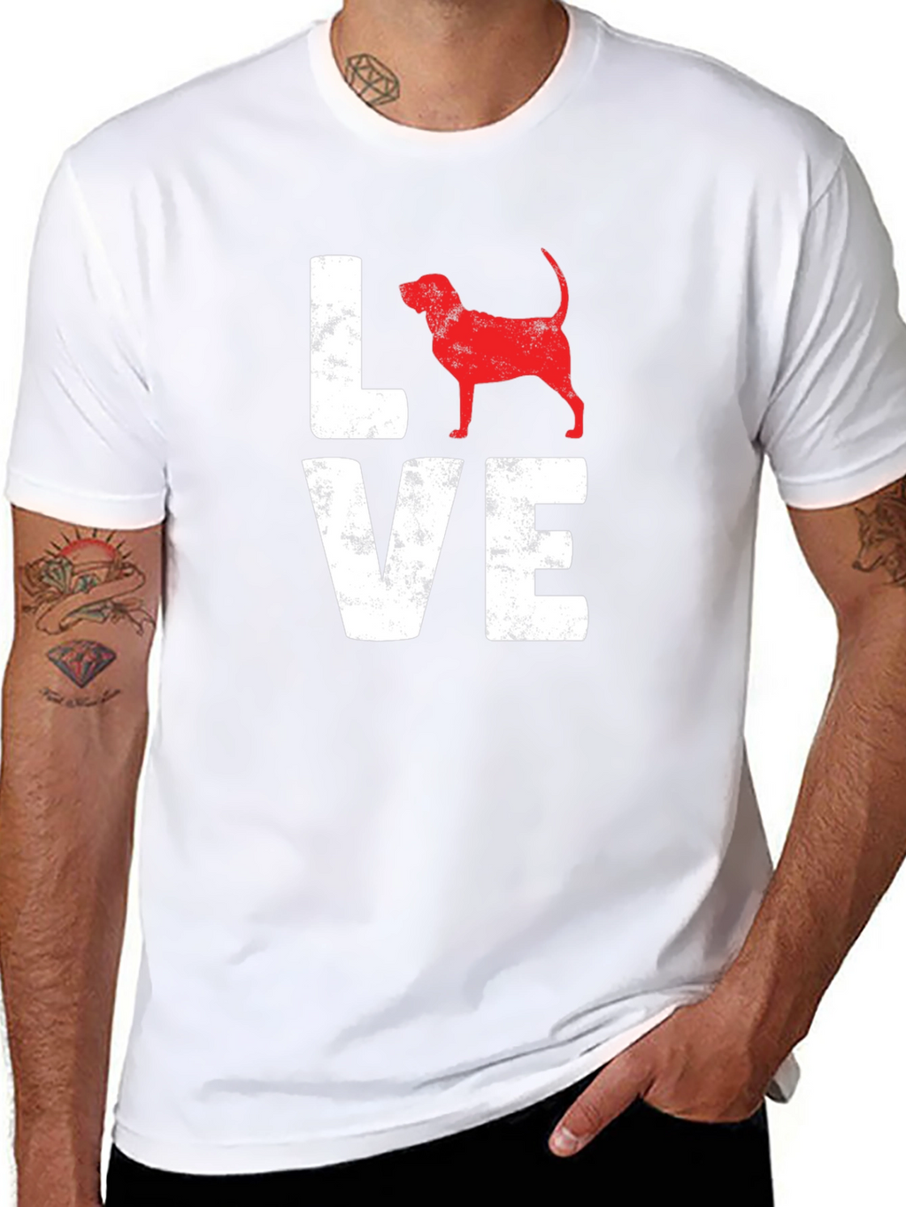 Love Beagle Dog Graphic T-Shirt