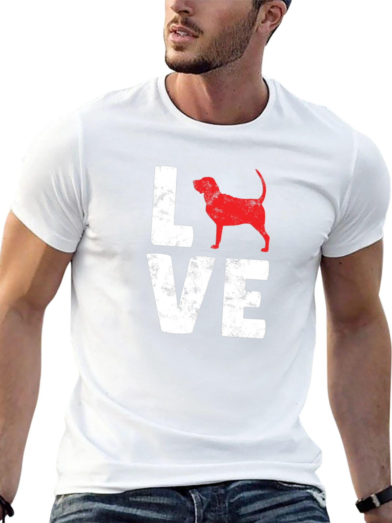 Love Beagle Dog Graphic T-Shirt