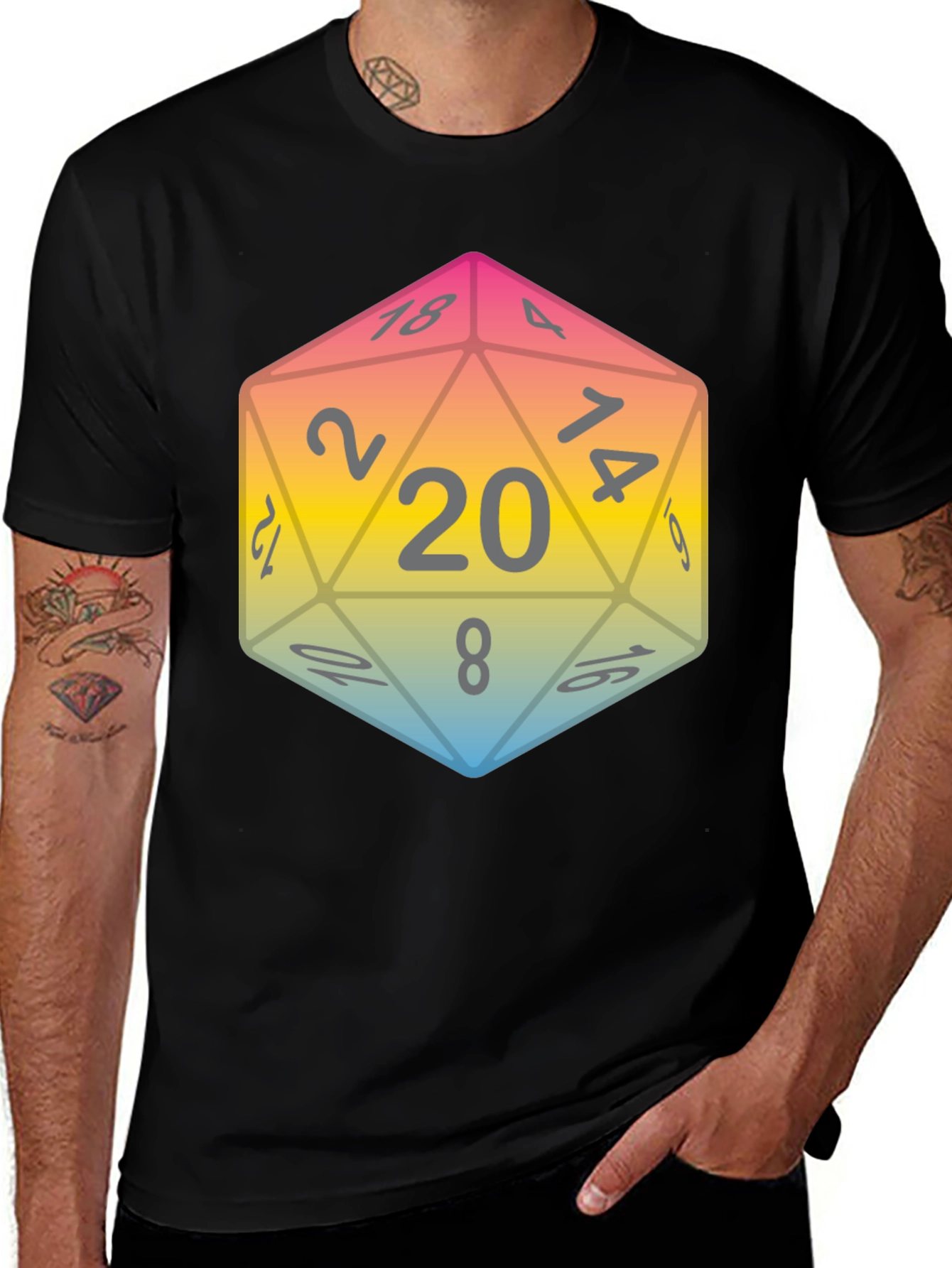 D20 Dice T-Shirt - Roll for Style!