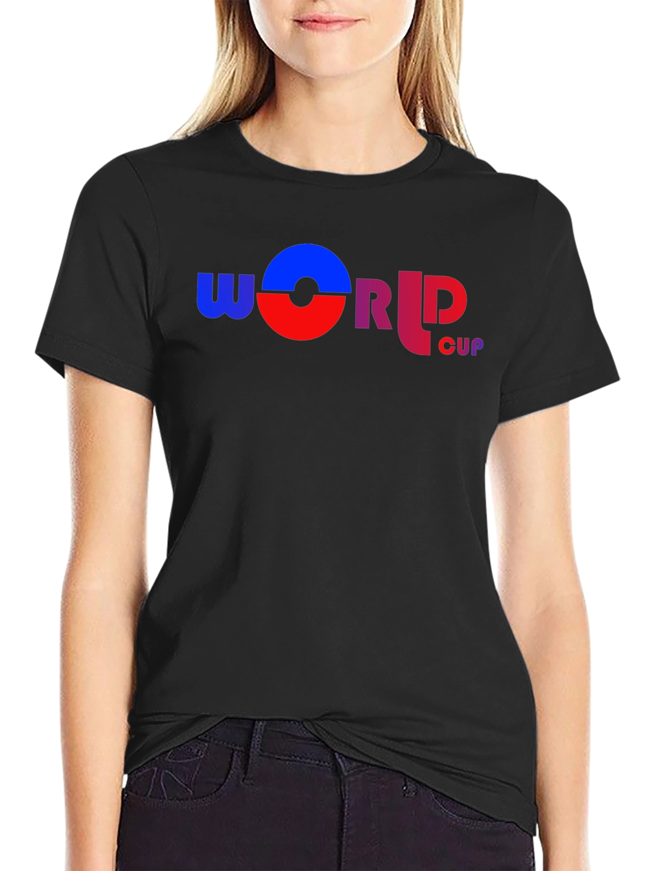 World Cup Graphic Tee - Stylish Black T-Shirt