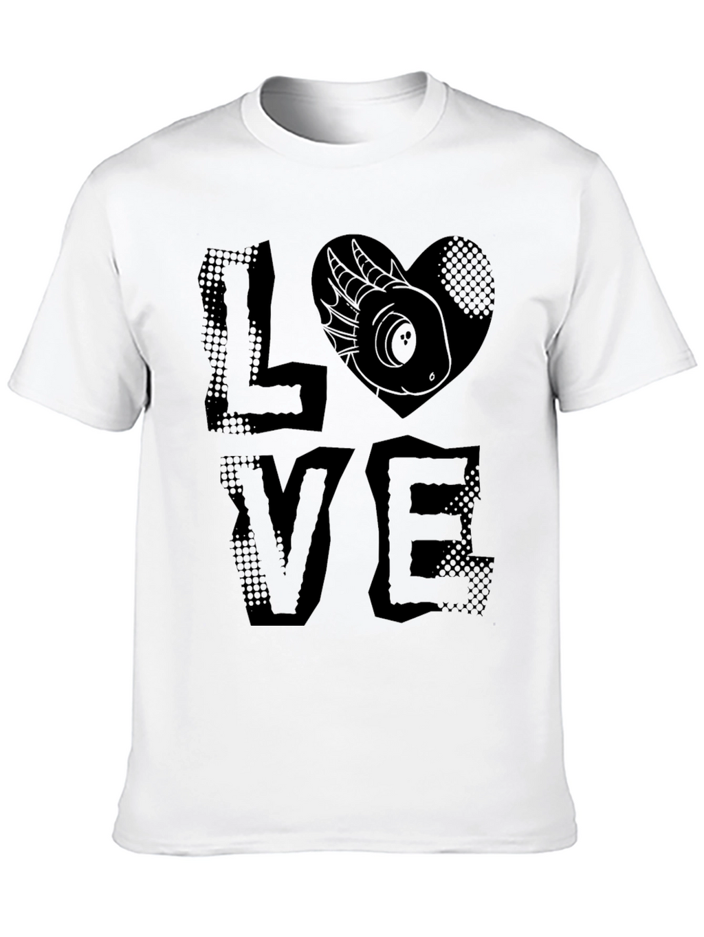 LOVE Axolotl T-Shirt - Black