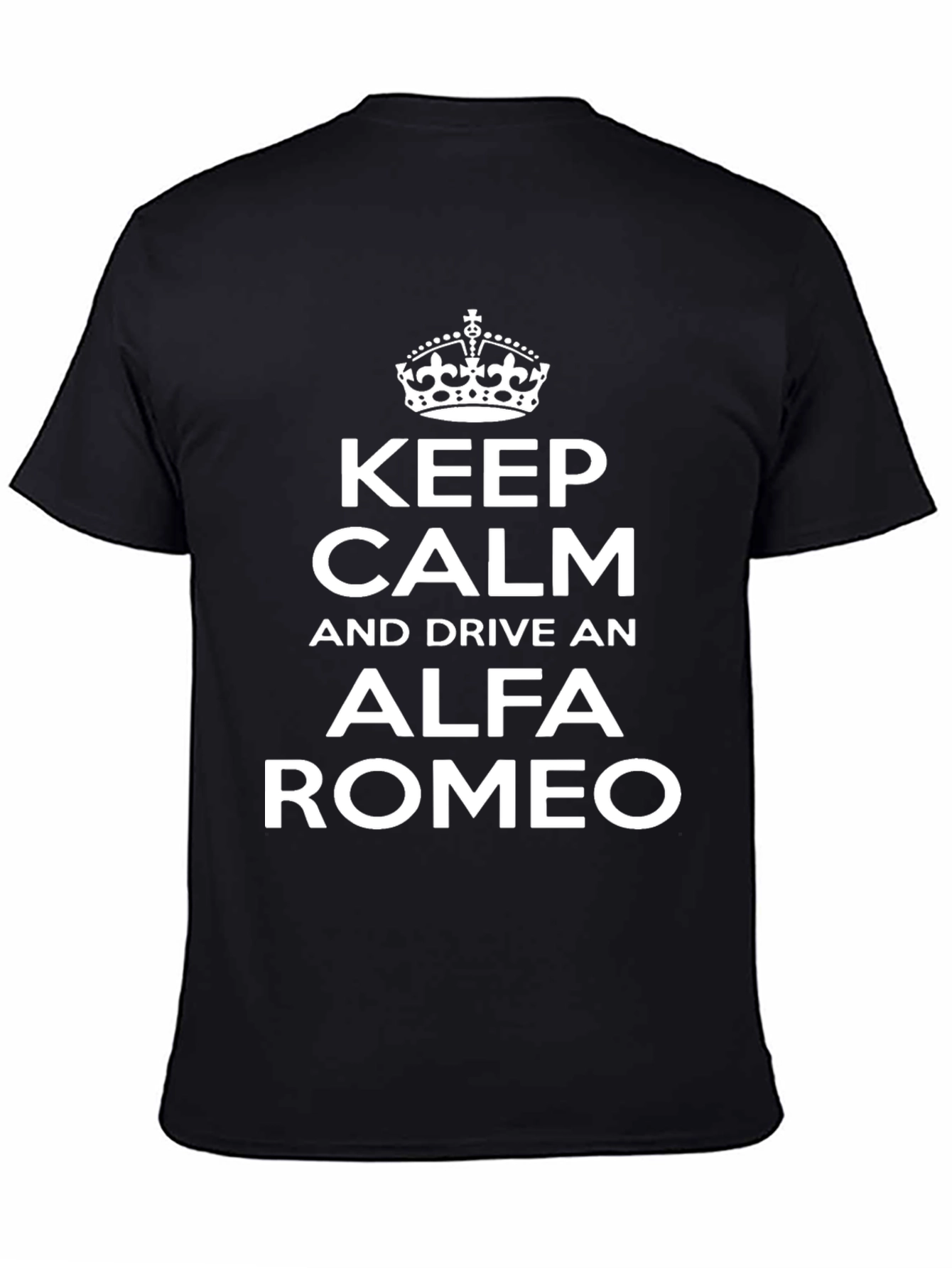 Keep Calm Alfa Romeo Black T-Shirt
