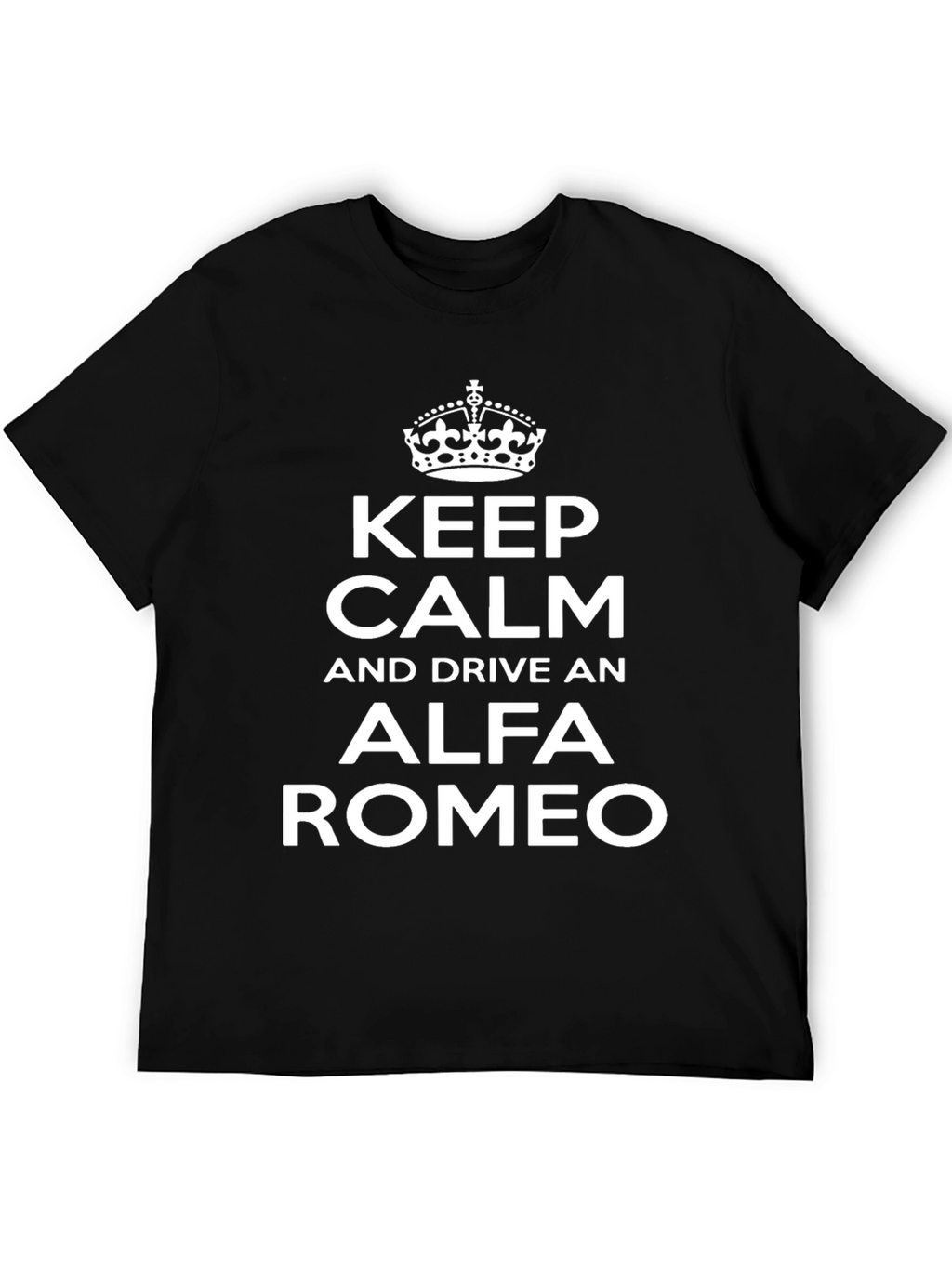Keep Calm Alfa Romeo Black T-Shirt