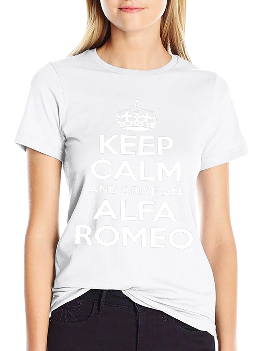 Keep Calm Alfa Romeo Black T-Shirt