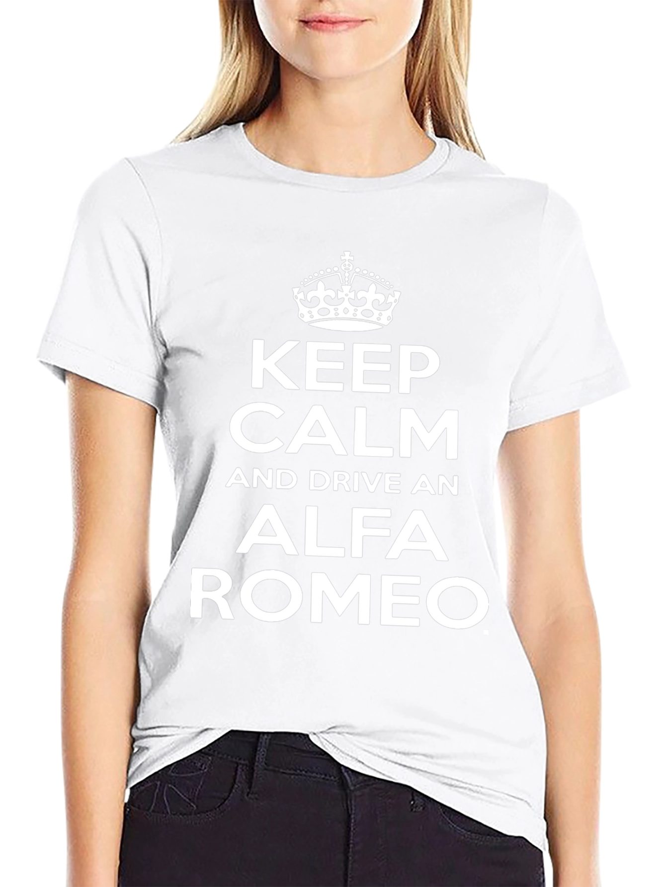 Keep Calm Alfa Romeo Black T-Shirt