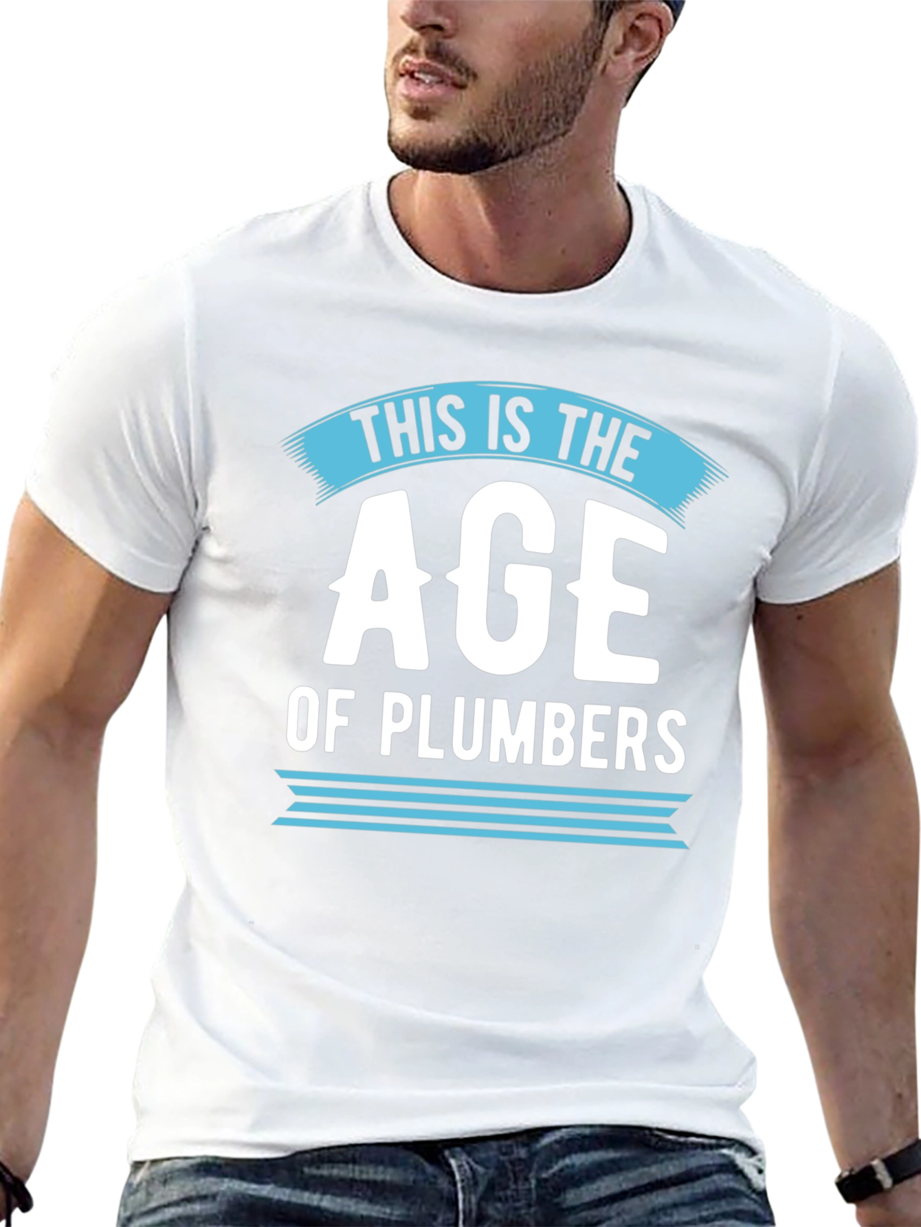 Age of Plumbers Graphic Tee - Black Cotton T-Shirt